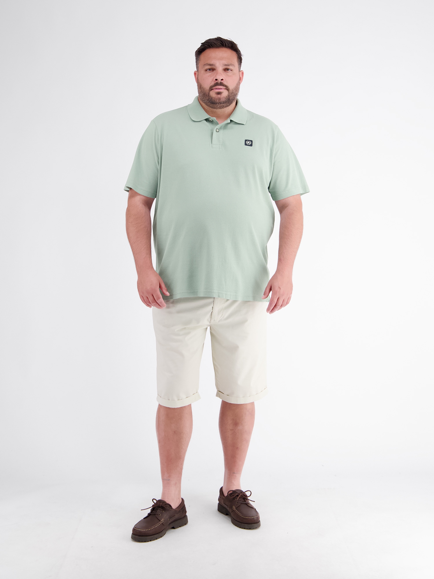 LERROS Poloshirt »Maskulines Poloshirt mit griffiger Struktur in großen Größen«