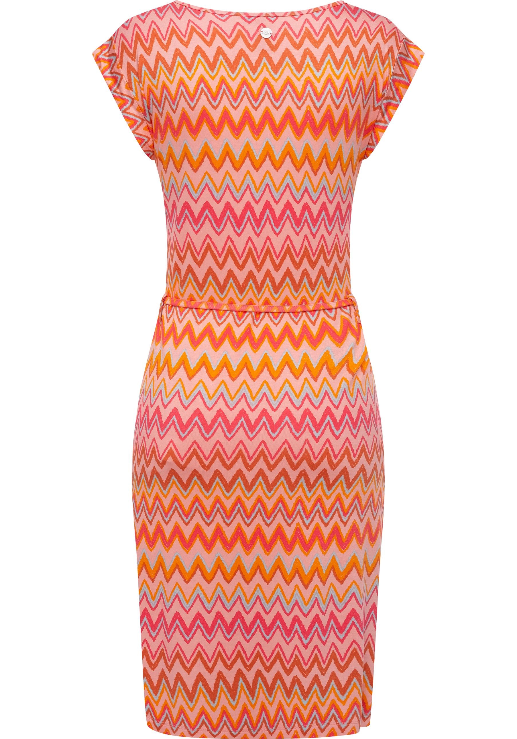 Ragwear Sommerkleid »Taggien Print«, Leichtes, bequemes Midikleid mit Muster