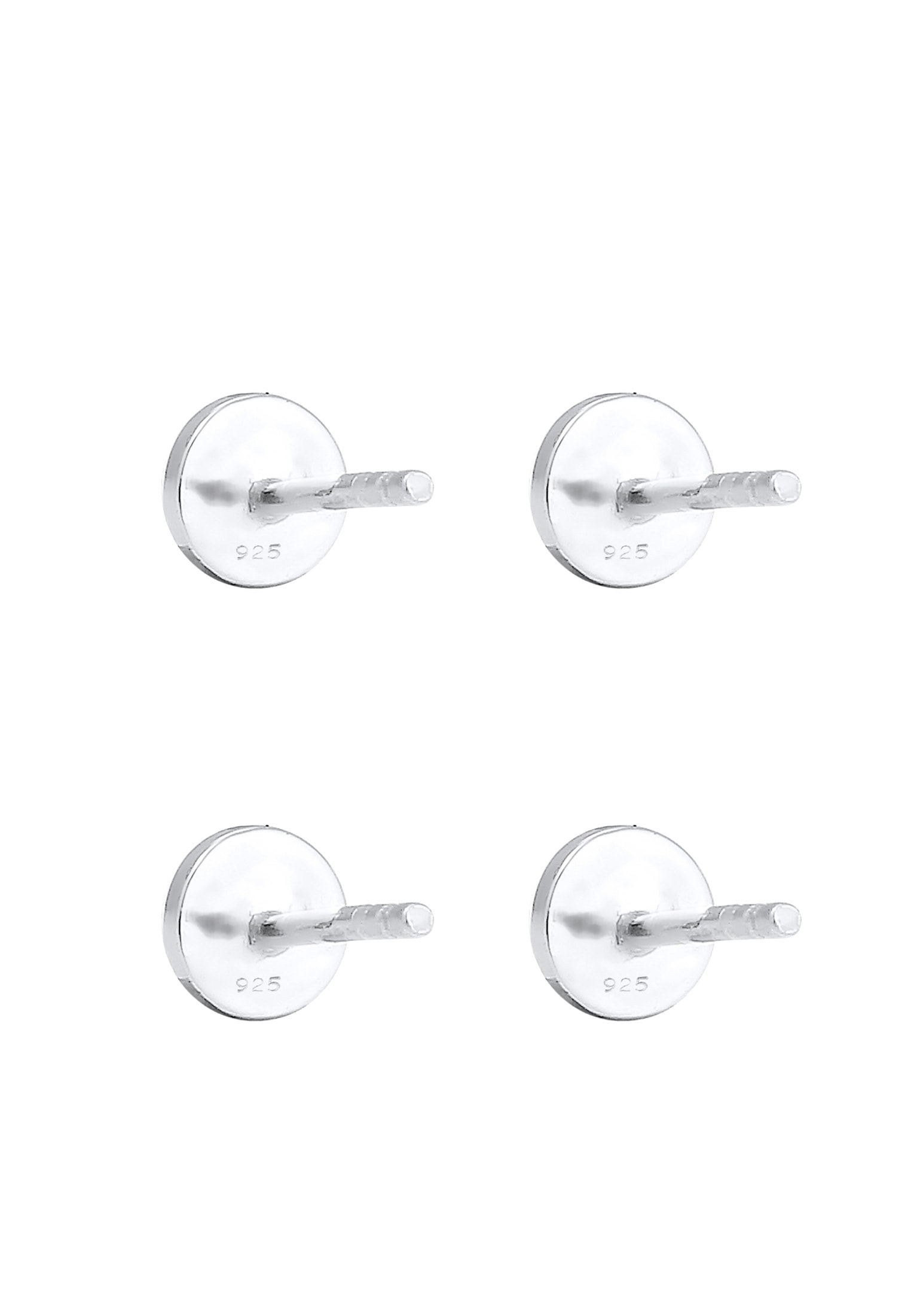 Elli Ohrring-Set »Set Geo Ohrstecker Gehämmert 925 Silber«