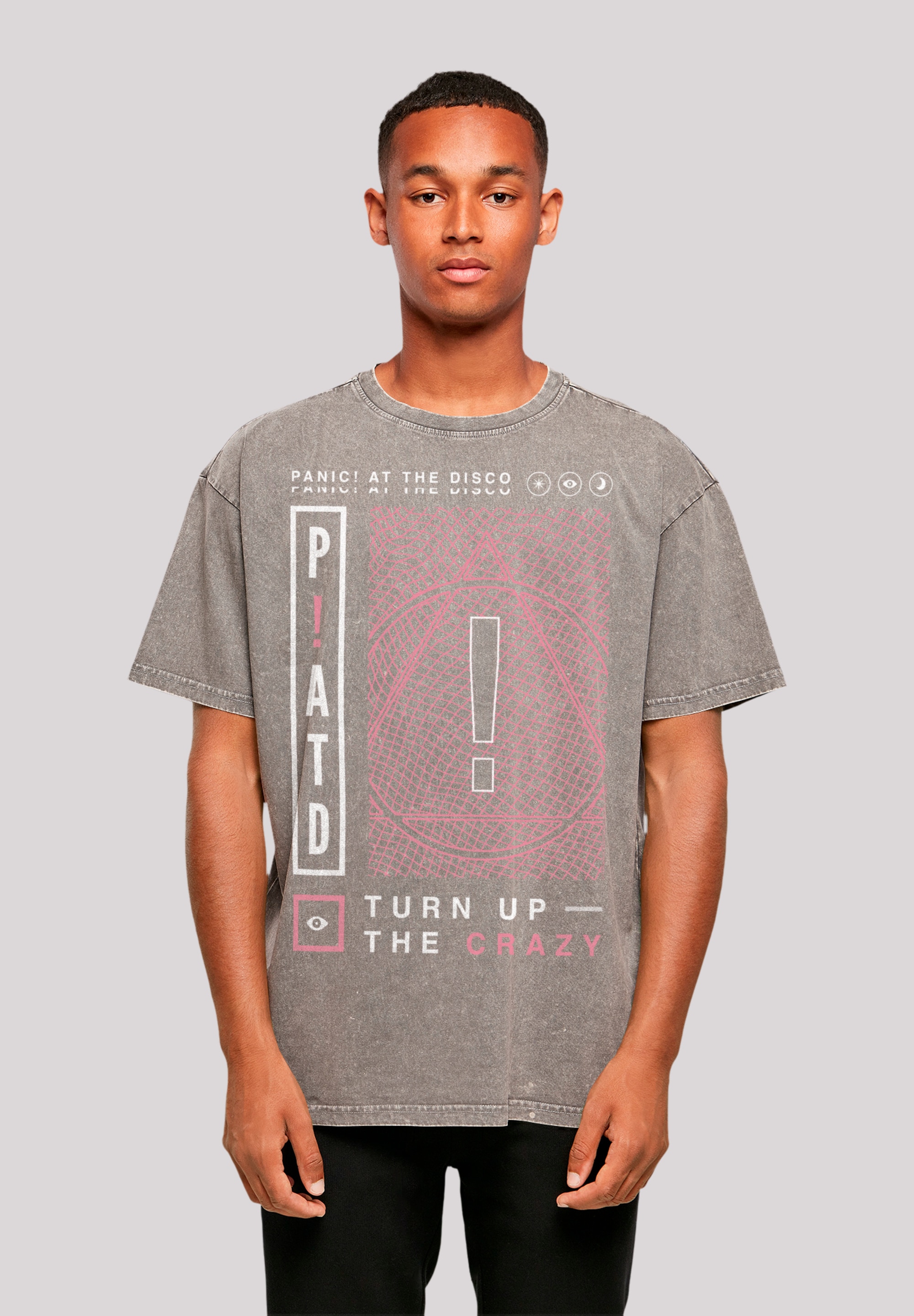 F4NT4STIC T-Shirt »Panic At The Disco Turn Up The Crazy«, Premium Qualität