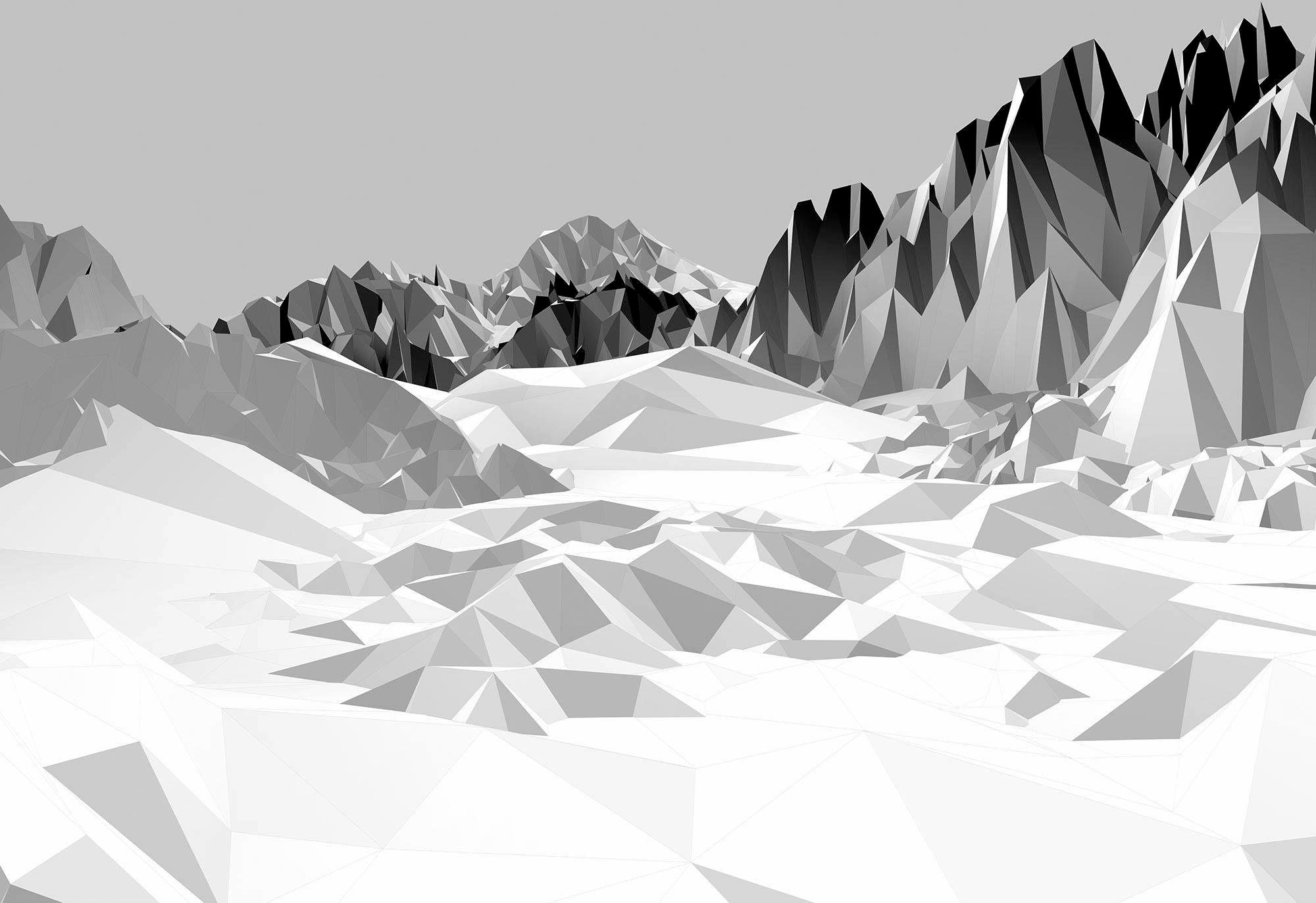 Komar Fototapete "Icefields - Größe 368 x 254 cm" bedruckt glatt Wohnzimmer, Schlafzimmer