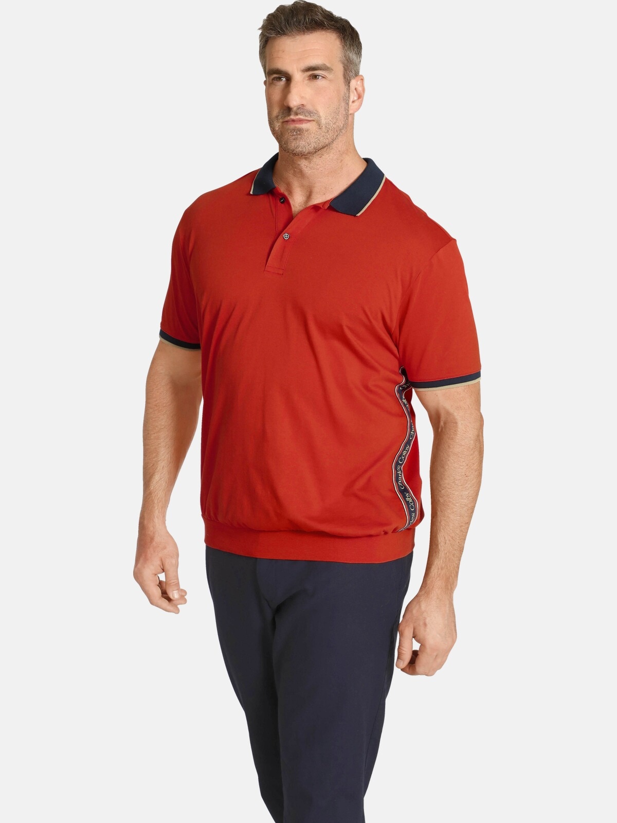 Charles Colby Poloshirt "Poloshirt EARL FIDDERS" 1 +Fit Kollektion, Seitenp günstig online kaufen