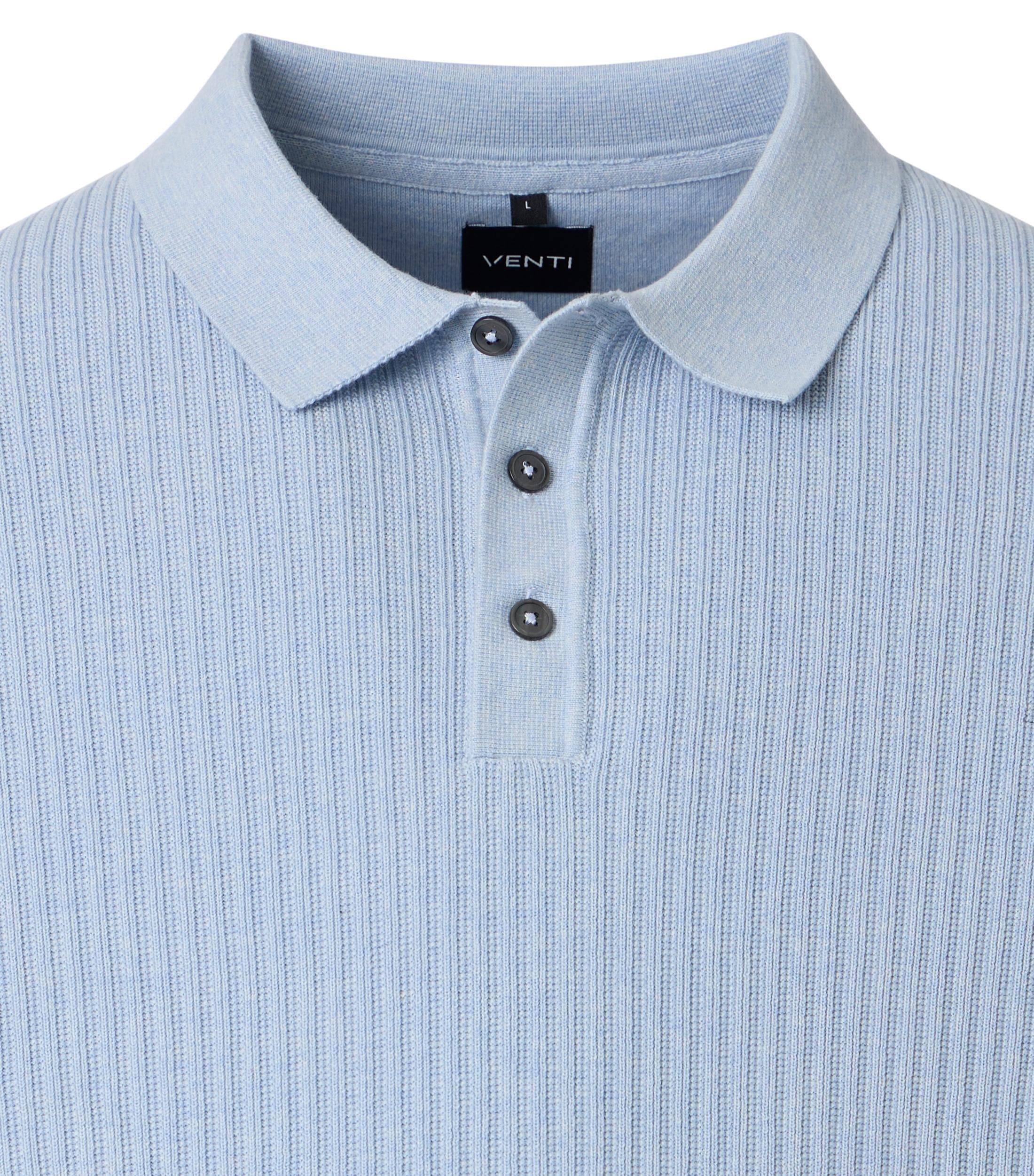 VENTI Polokragenpullover »VENTI Polo-Shirt langarm gemustert«