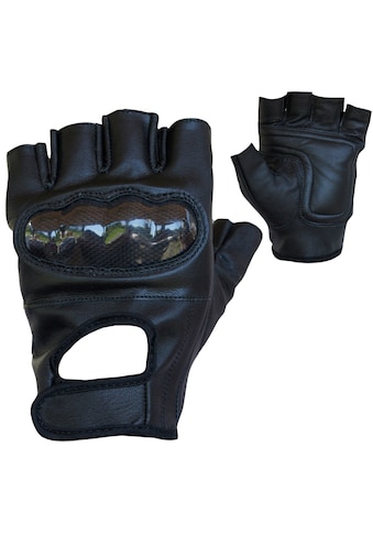 PROANTI Motorradhandschuhe, fingerlose Chopper-Handschuhe aus Leder mit Protektor kaufen