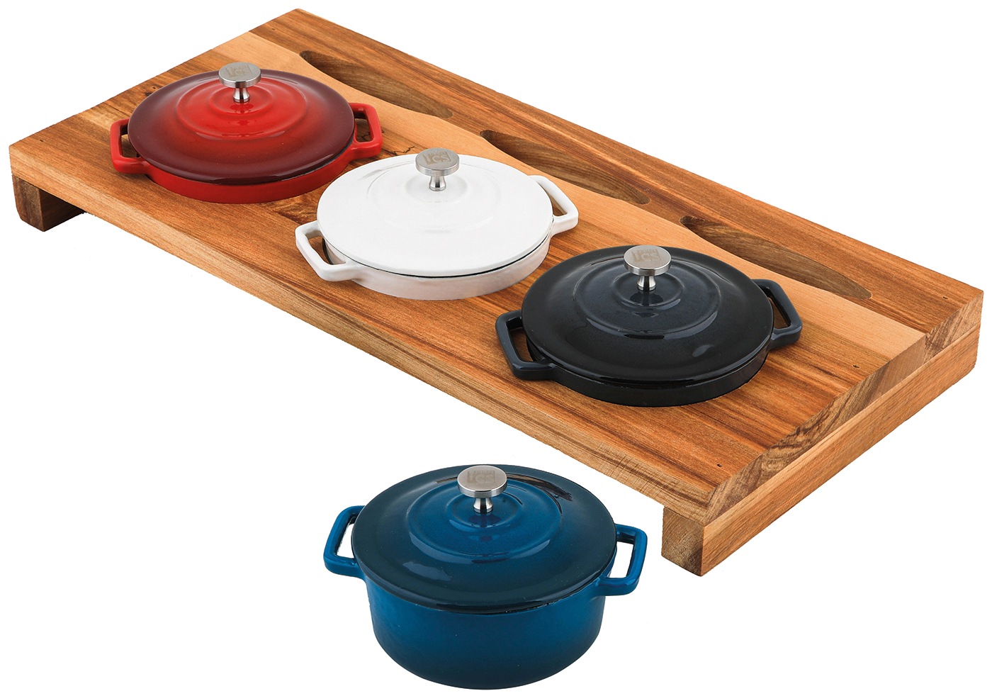 CS Koch-Systeme Tablett »XANTEN für Mini-Töpfe, Birkenholz« für drei Mini-Töpfe passend