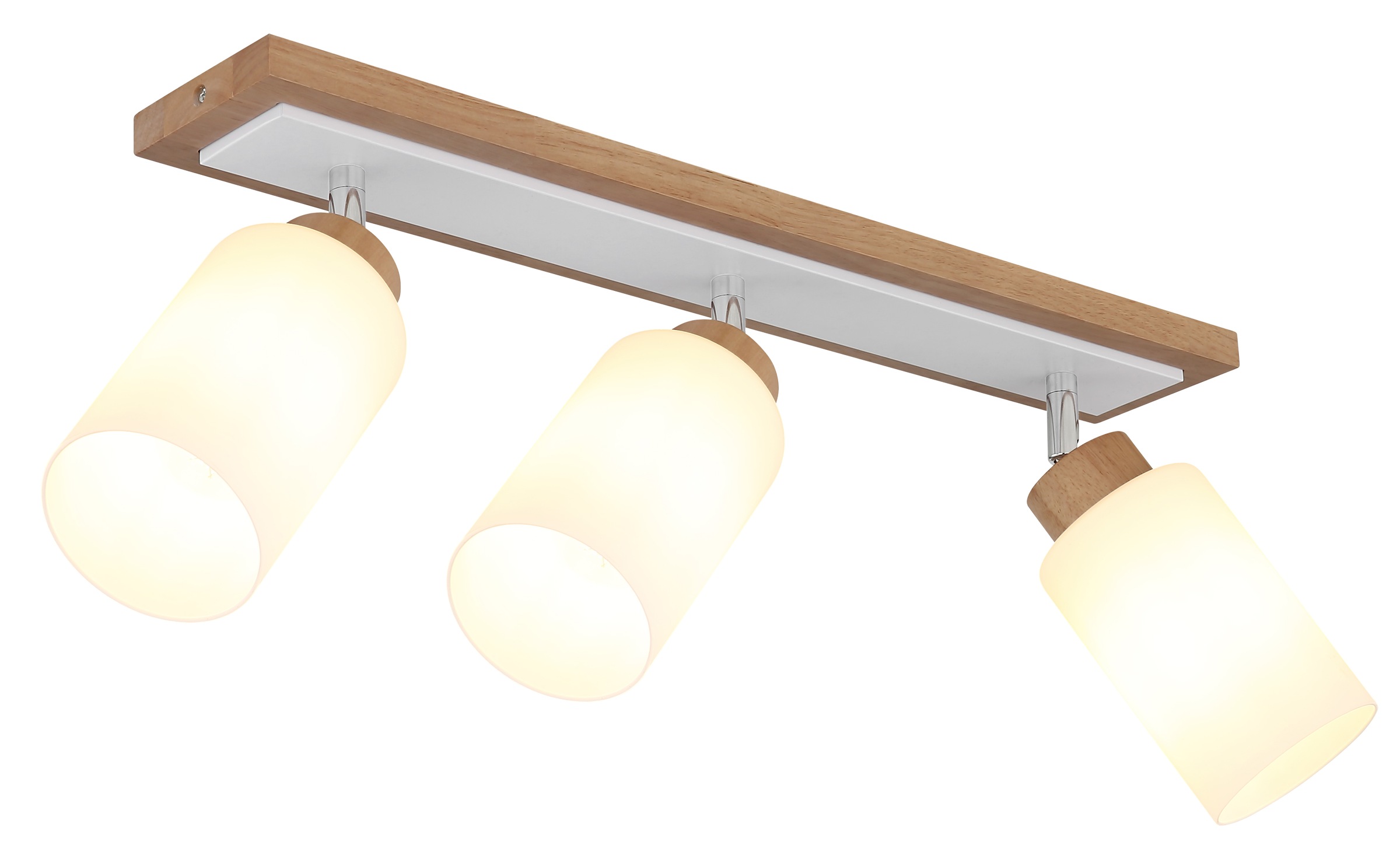 GLOBO LIGHTING Deckenstrahler »ROWENA« E27 1 Stk. Flexibler Strahler, drehbar, Holz & Metall, klassisch modern
