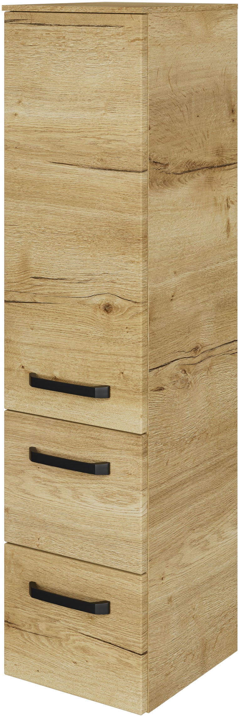 Midischrank »Serie 4010 Badschrank 30cm breit, 1 Tür, 2 Schubladen, inkl Türdämpfer«,...