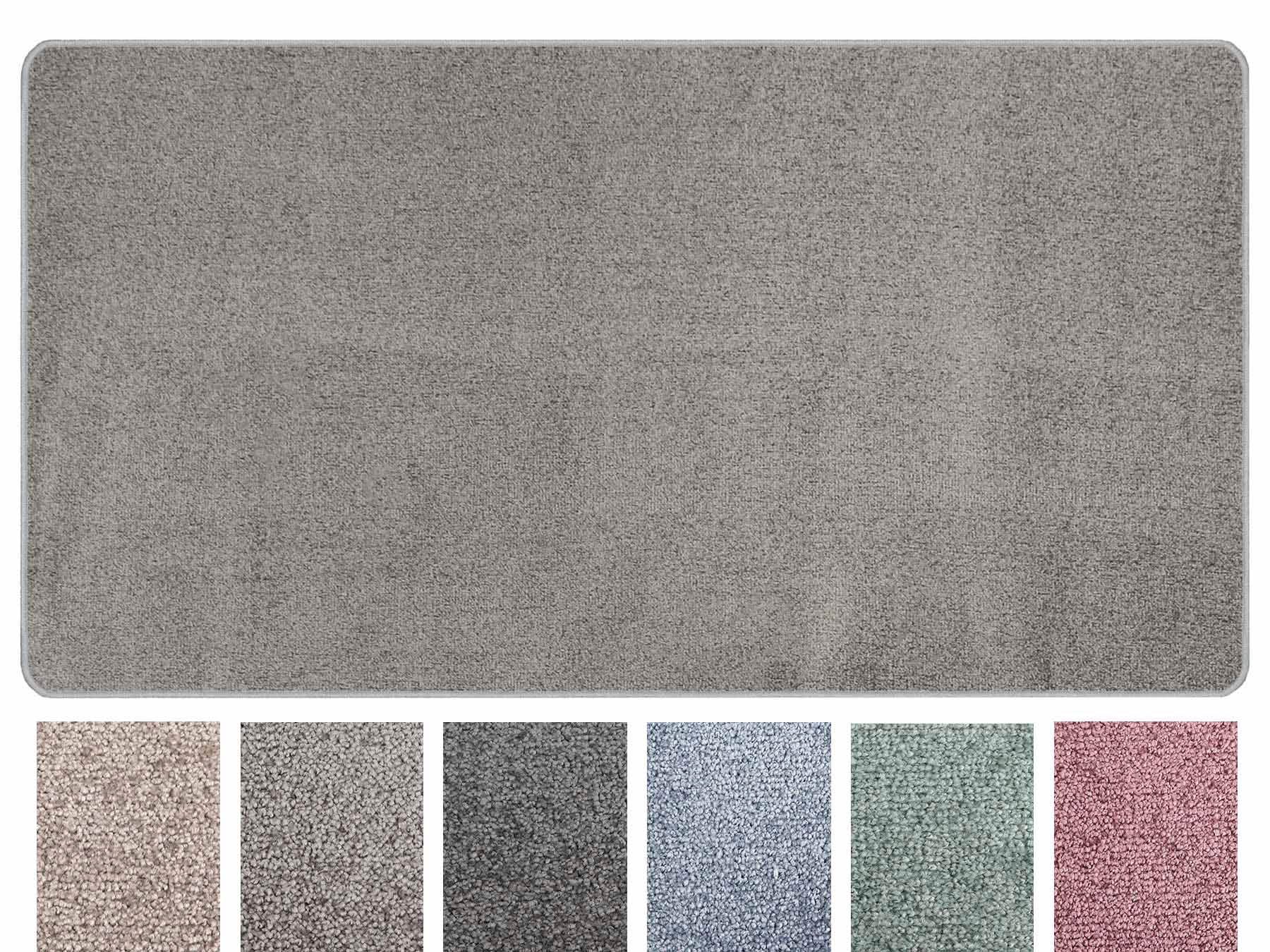 Primaflor-Ideen in Textil Bettumrandung »MANILA«, (3 tlg.), Bettvorleger, Kurzflor, Uni Farben, Läufer-Set für das Schlafzimmer