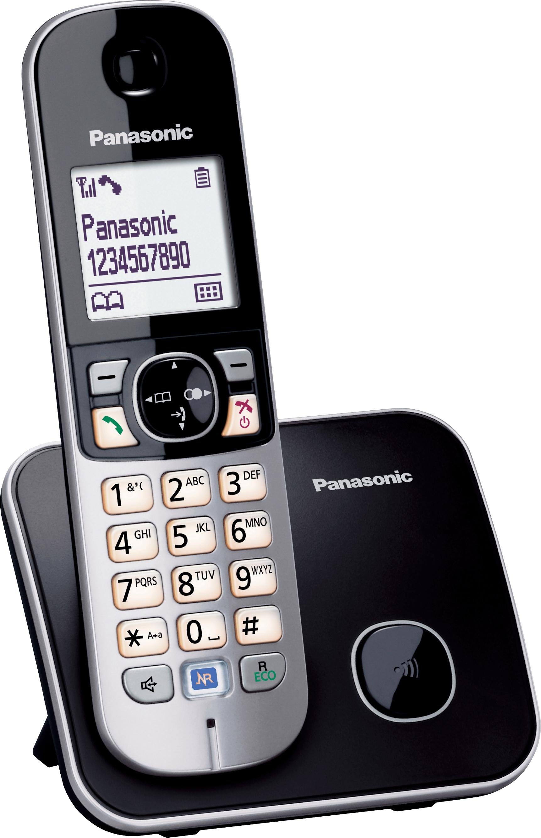 Panasonic Schnurloses DECT-Telefon »KX-TG6811GS«, (Mobilteile: 1), mit Anrufer- und Wahlsperre