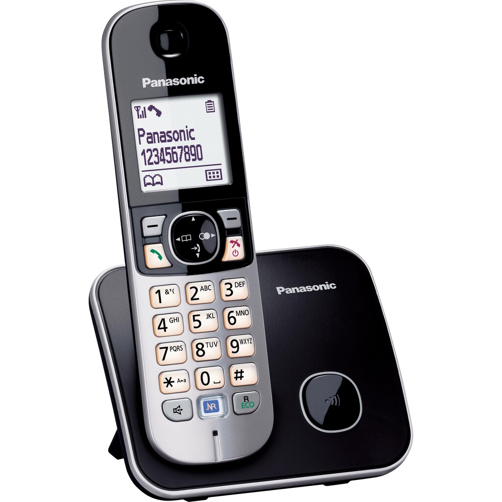 Panasonic Schnurloses DECT-Telefon »KX-TG6811GS«, (Mobilteile: 1), mit Anrufer- und Wahlsperre