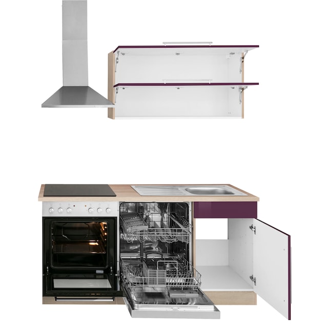 HELD MÖBEL Küchenzeile »Samos«, mit E-Geräten, Breite 170 cm kaufen | BAUR