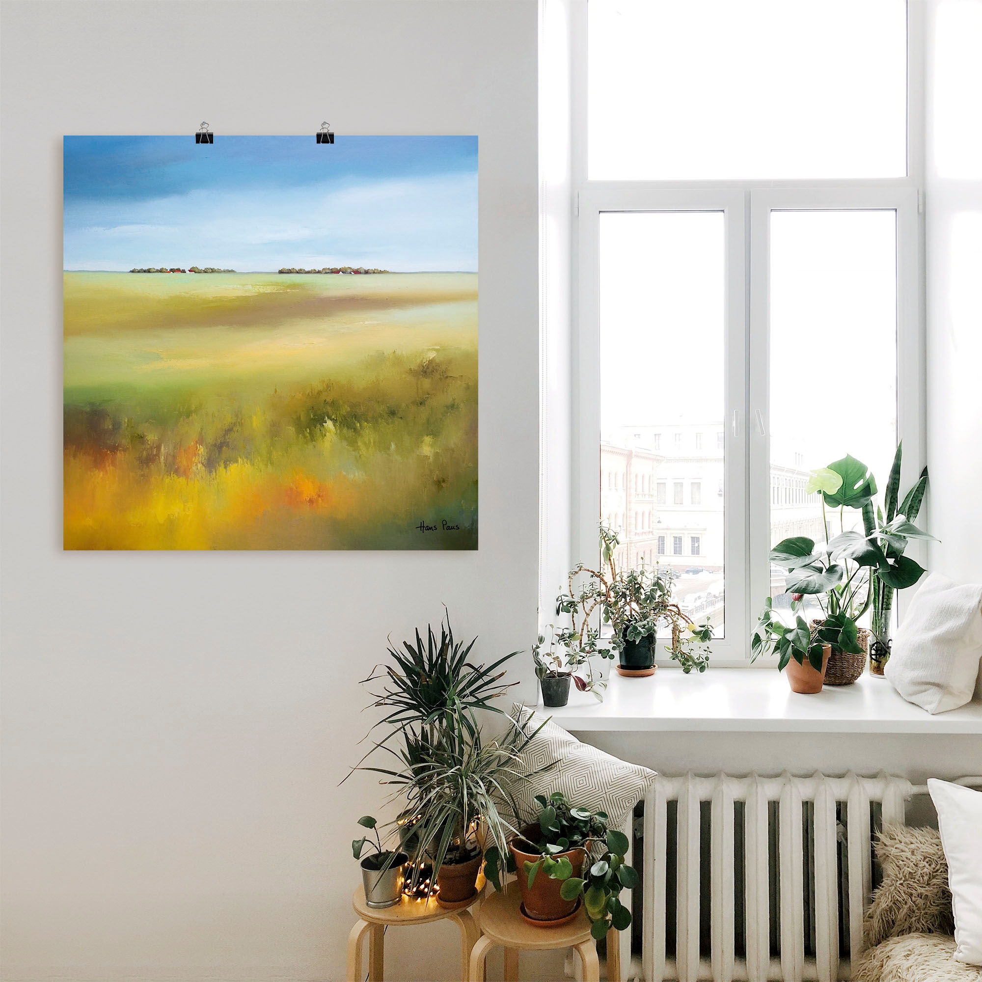 Artland Wandbild "Landschaft I", Felder, (1 St.), als Leinwandbild, Poster günstig online kaufen