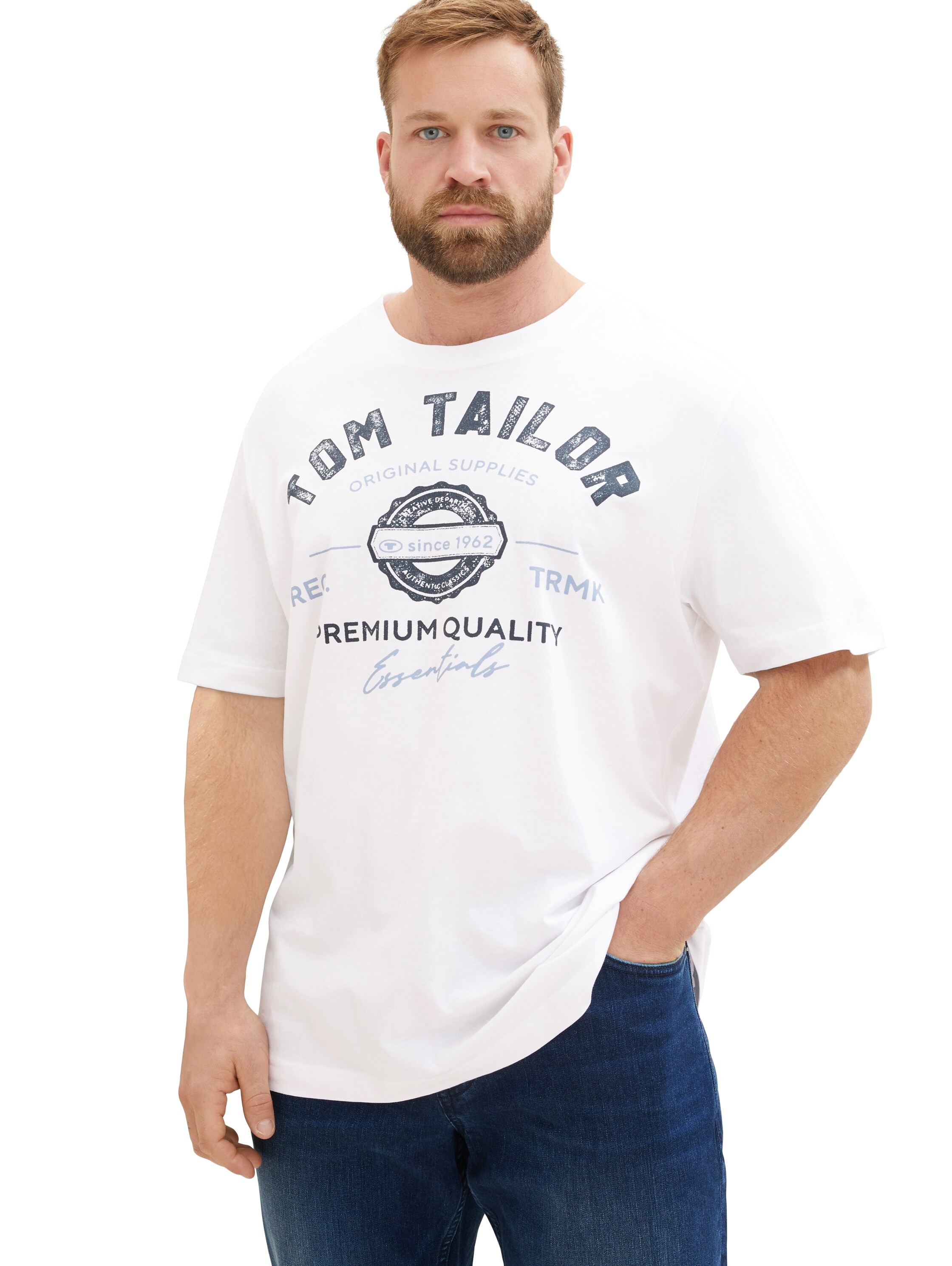 TOM TAILOR PLUS T-Shirt mit Logo-Print