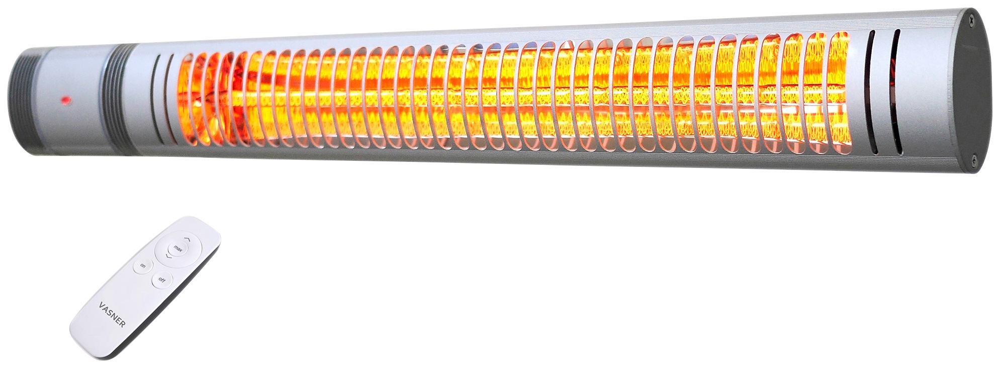 VASNER Heizstrahler "Wand / Decke, silber, SlimLine X20", B:73,5cm H:8,3cm T:5,3cm, silber, Heizstrahler, ultraschlank