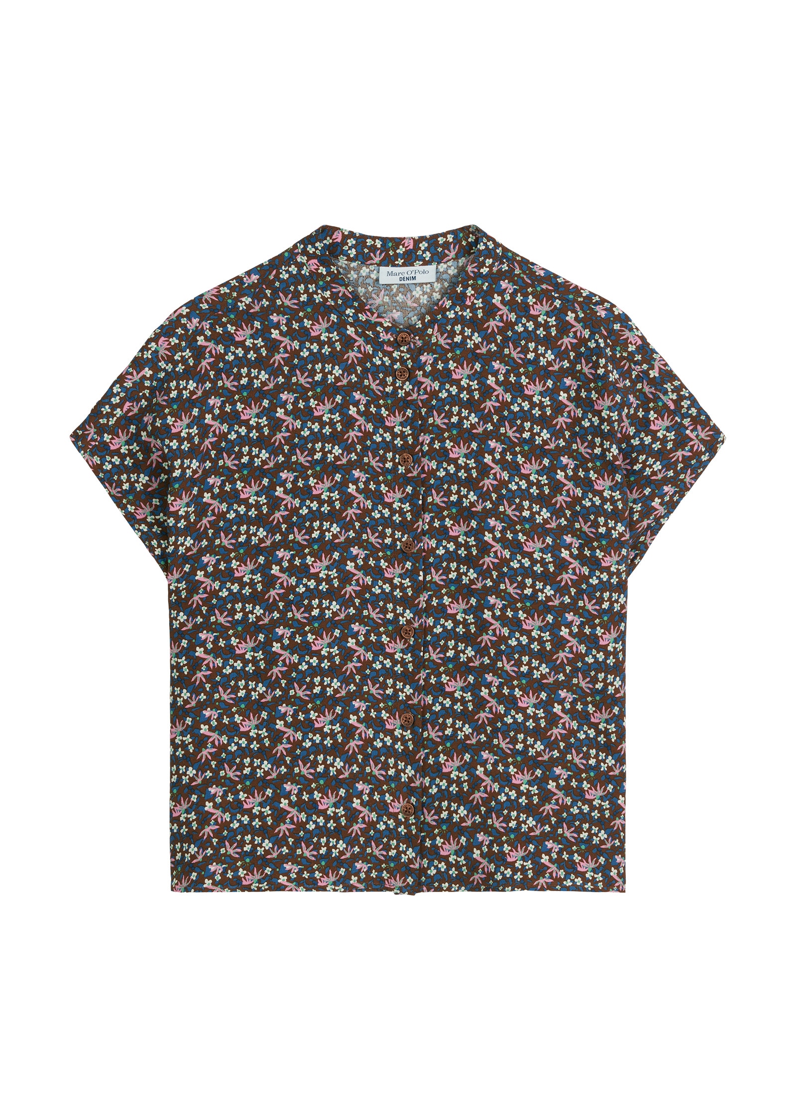 Marc O'Polo DENIM Kurzarmbluse »aus LENZING™ ECOVERO™«