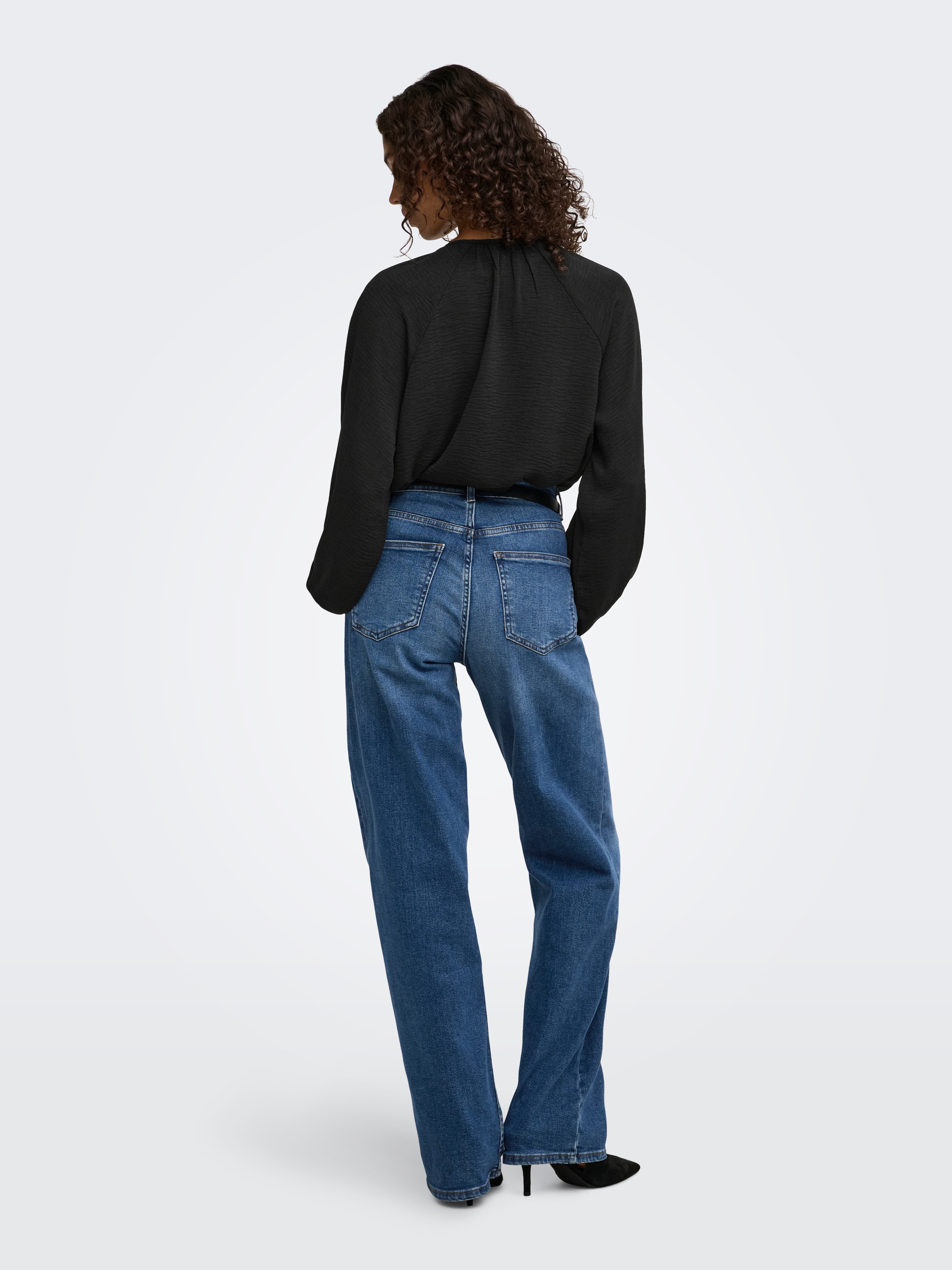 JDY Langarmbluse »JDYDIVYA LIFE L/S O-NECK SHIRT WVN« Polyester