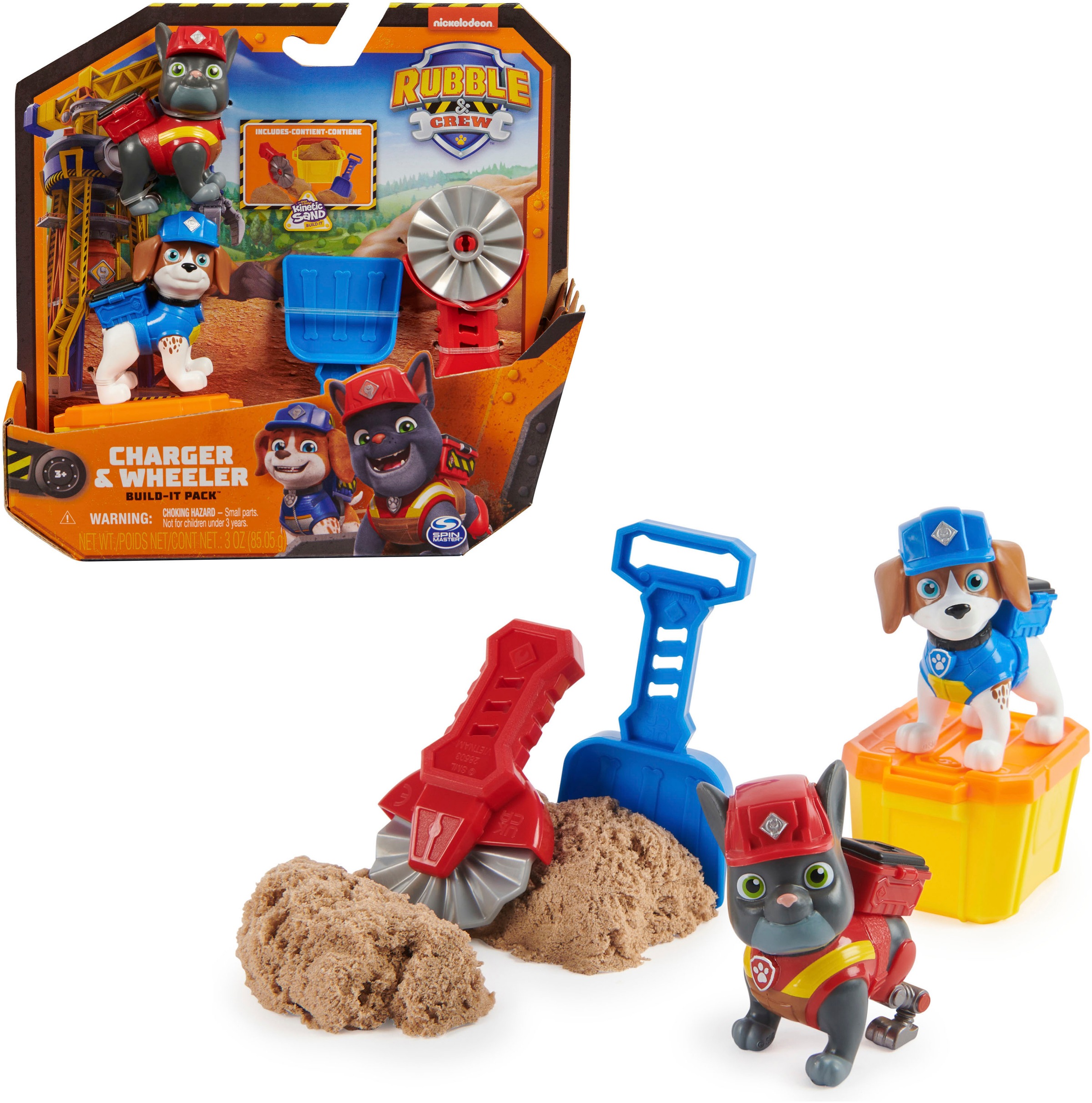 Spielwelt »Rubble & Crew - Figuren Set Solid Charger & Wheeler«, mit Kinetic Built-It...