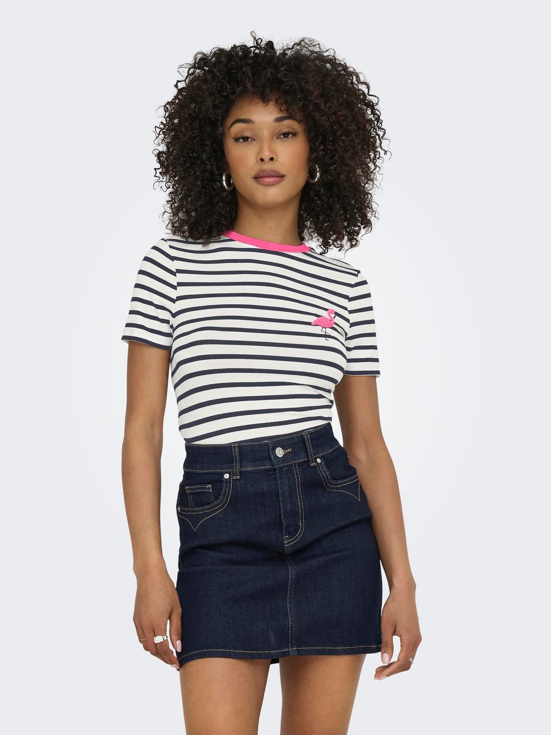 ONLY Kurzarmshirt "ONLHEART LIFE S/S TEE JRS NOOS" günstig online kaufen