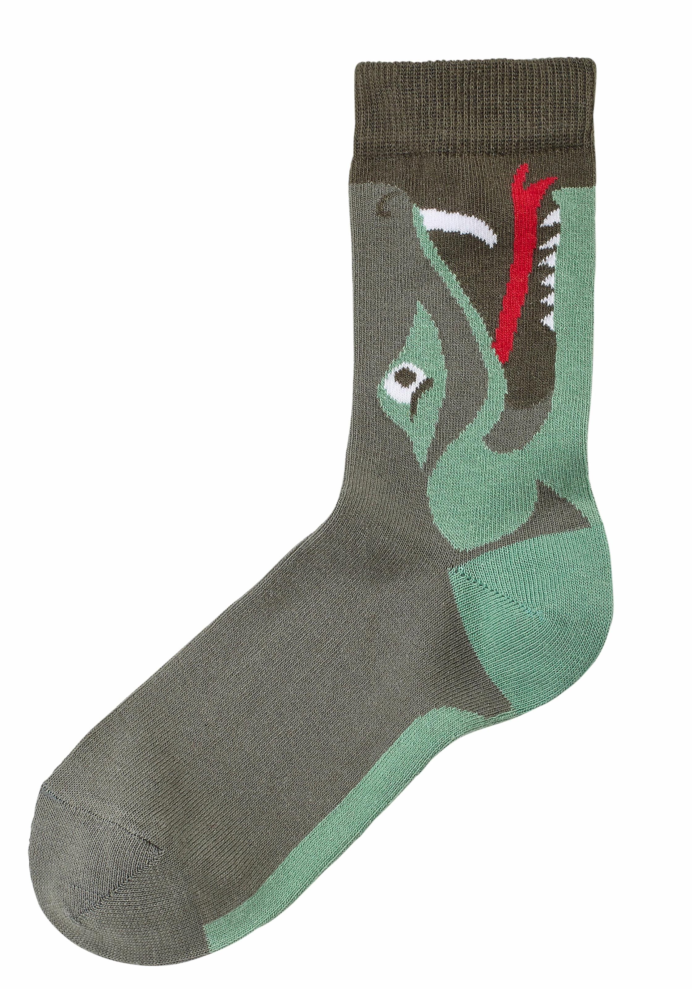 Socken, (Packung, 5 Paar), mit Tiermotiven