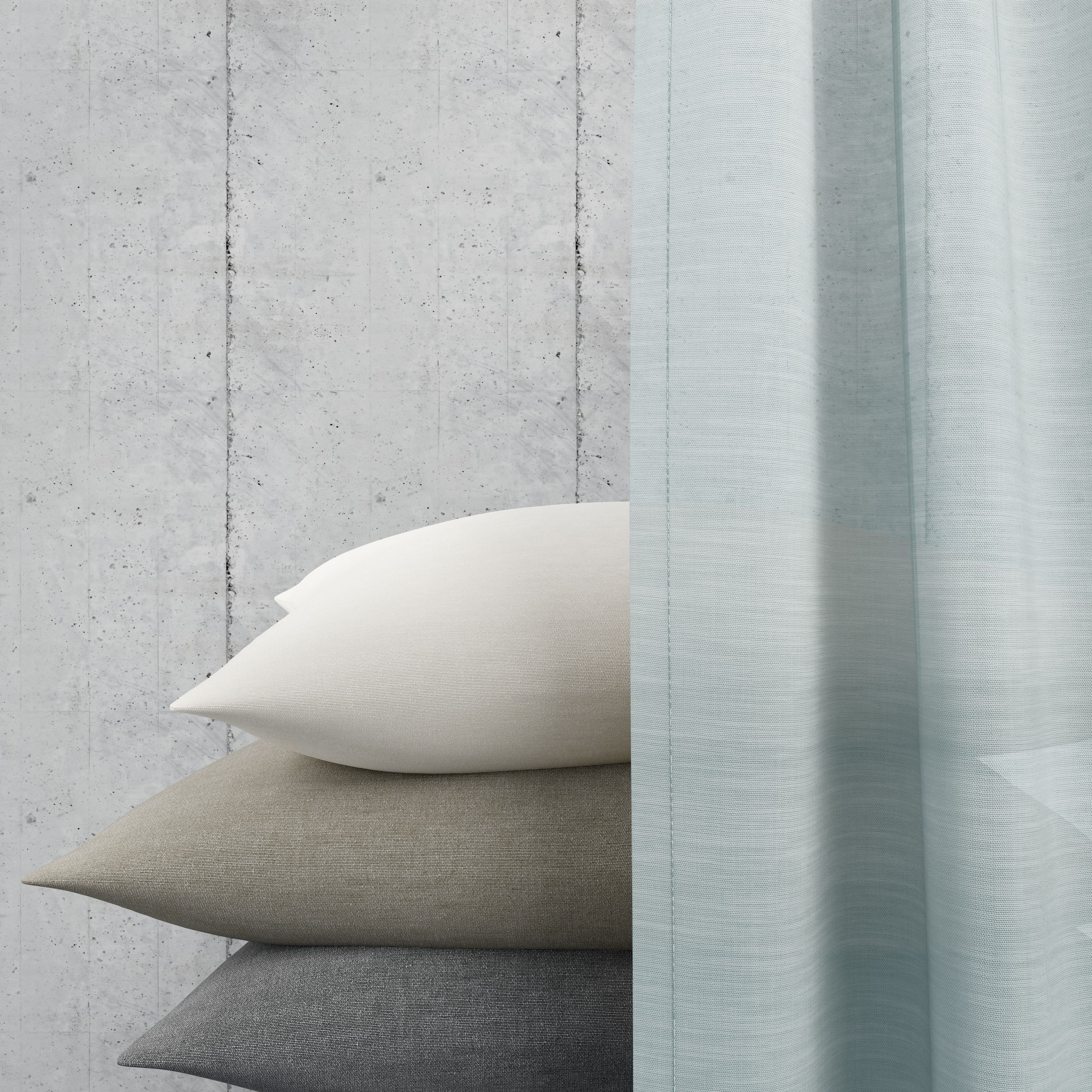 Neutex for you! Vorhang »Allure«, (1 St.), HxB: 245x140, Schal mit verdeckten Schlaufen