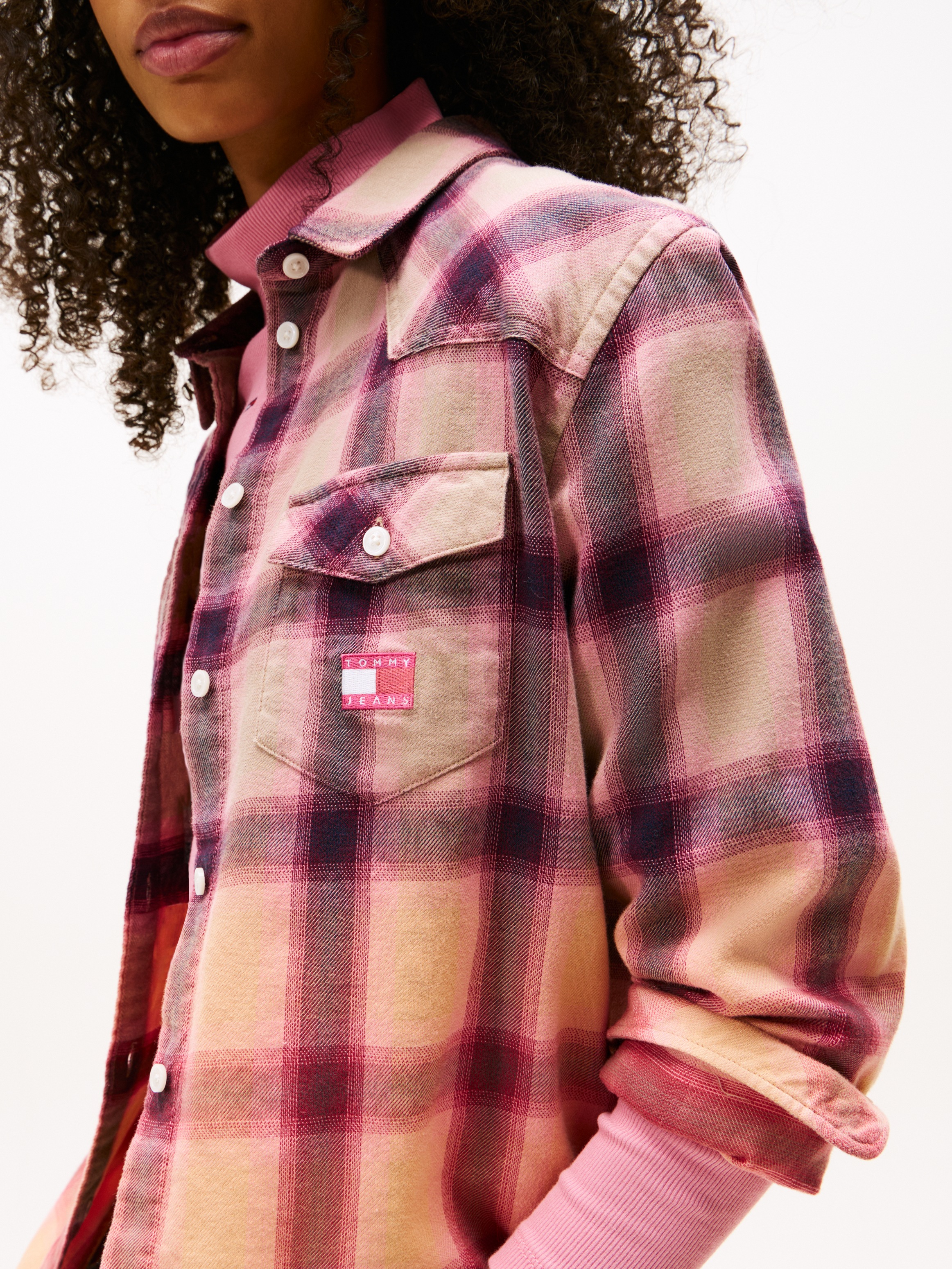Tommy Jeans Flanellbluse "TJW RLX FLANNEL SHIRT" aus weicher Flanell Qualit günstig online kaufen