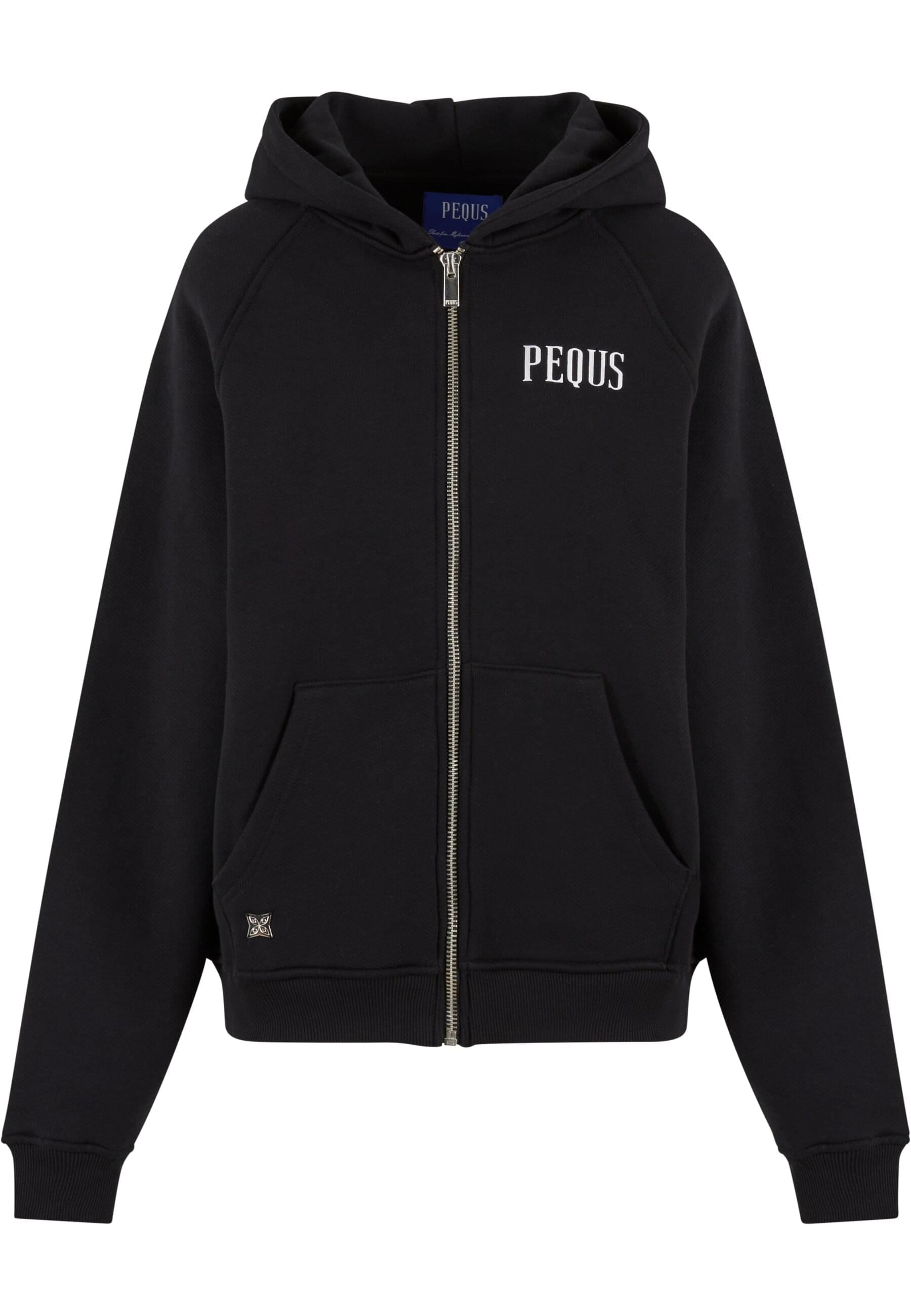 PEQUS Sweatjacke "PEQUS PEQUS Rhinestone Art Gallery Zip-Hoodie" günstig online kaufen