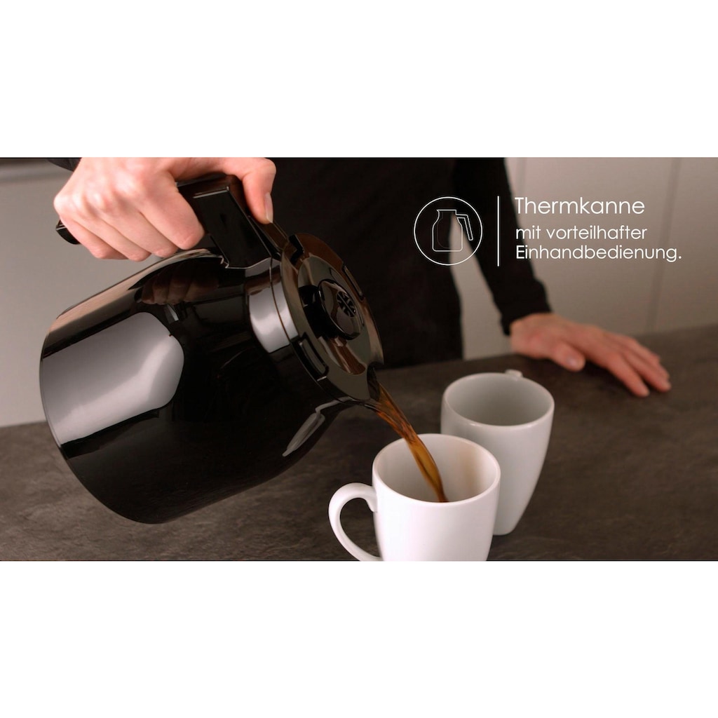 Melitta Filterkaffeemaschine »Enjoy Therm 1017-06 schwarz«, 1,1 l Kaffeekanne, Papierfilter, 1x4