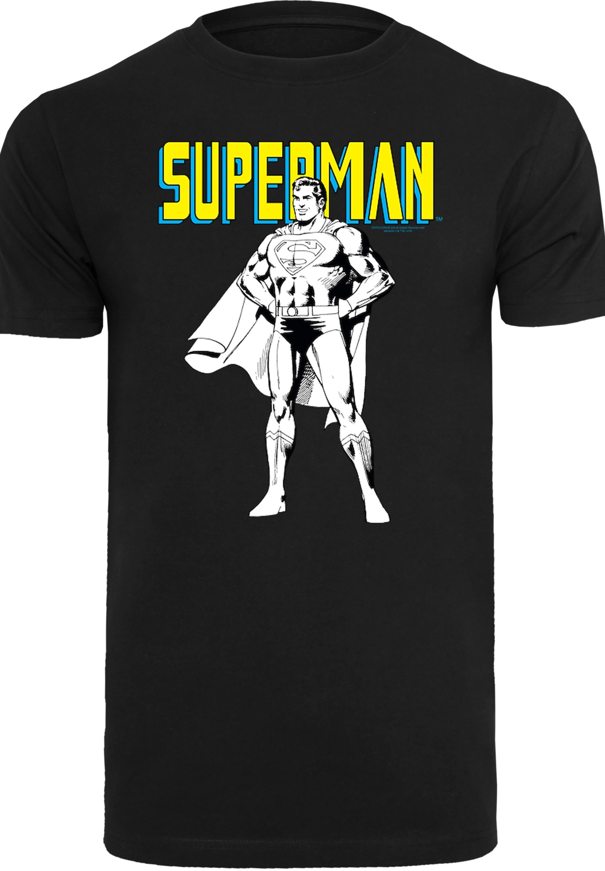 F4NT4STIC T-Shirt "DC Comics Superman Mono Action Pose", Herren,Premium Mer günstig online kaufen