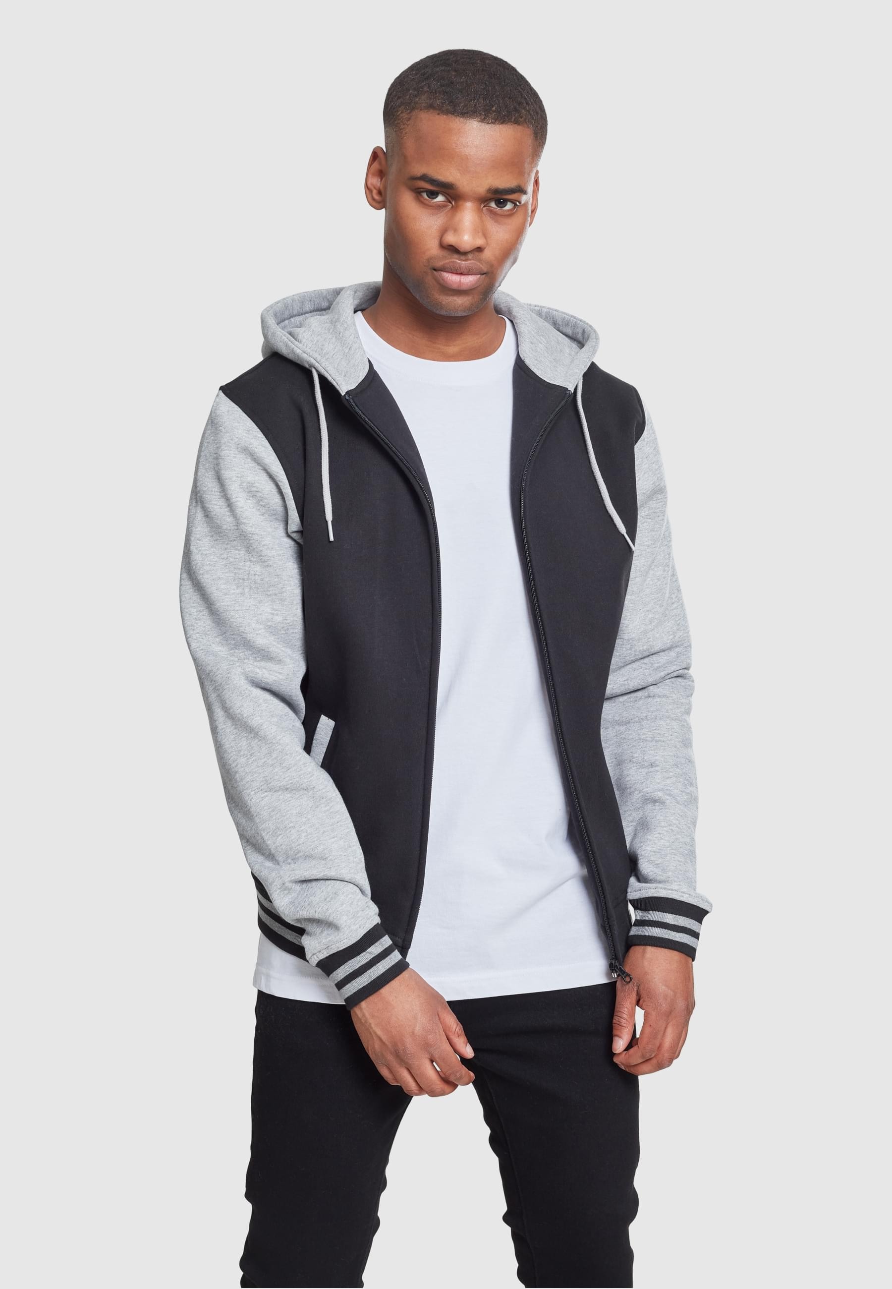 URBAN CLASSICS Sweatjacke »Urban Classics Herren 2-tone Zip Hoody«