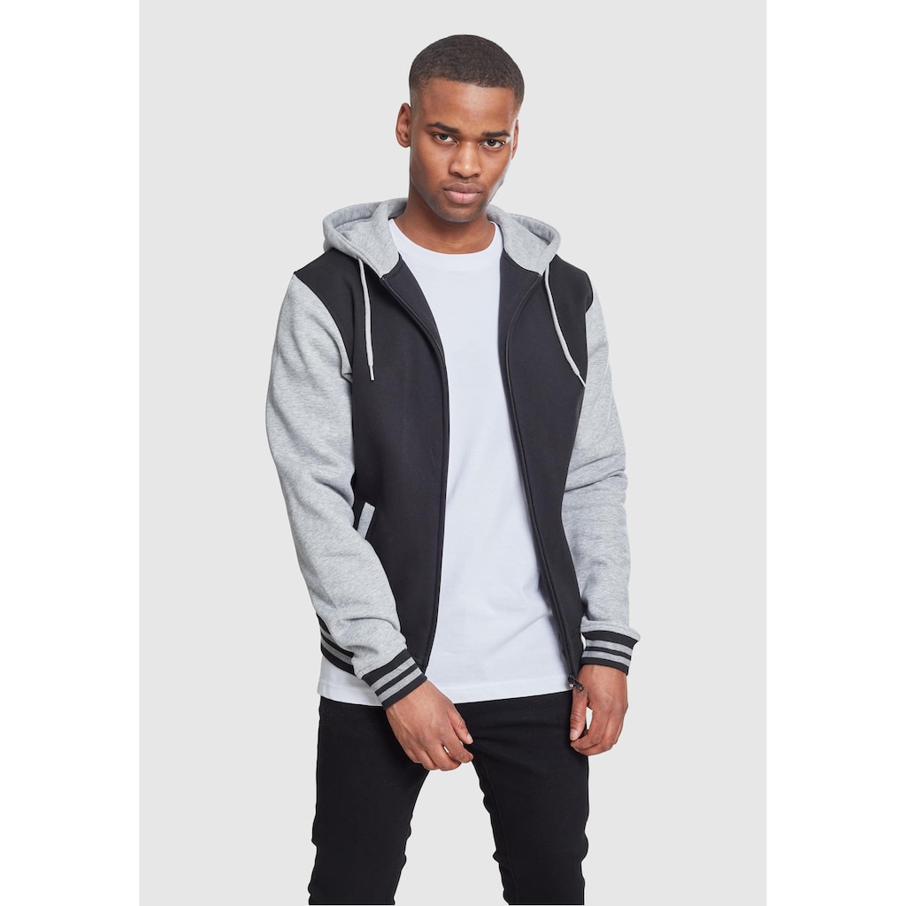 URBAN CLASSICS Sweatjacke »Urban Classics Herren 2-tone Zip Hoody«, (1 tlg.)