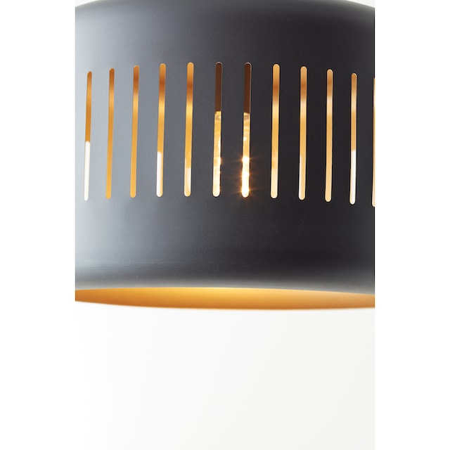 Brilliant Pendelleuchte »Tyas«, 3 flammig-flammig, 120 x 110 x 27 cm, 3 x  E27, kürzbar, Metall, schwarz/goldfarben | BAUR