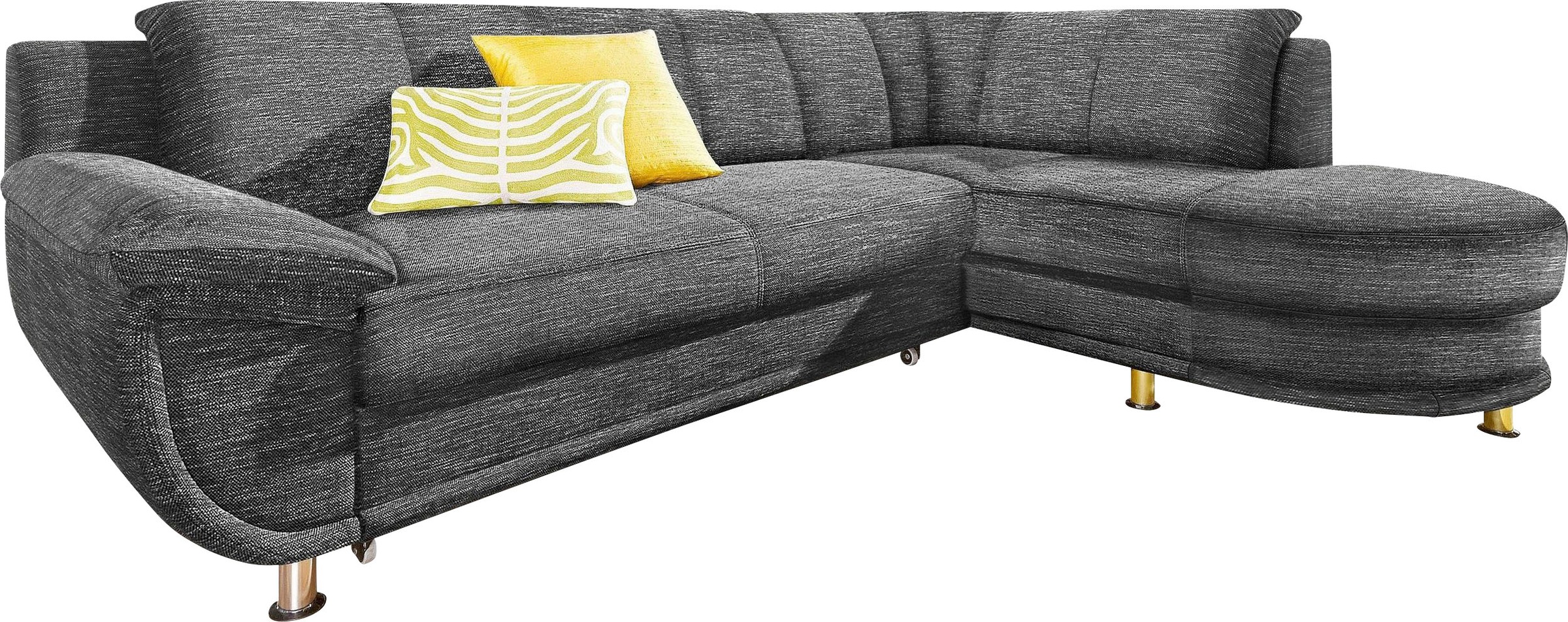 TRENDMANUFAKTUR Ecksofa »Rondo, zeitlos und elegant, OTTOs Choice, bequem, L-Form«, wahlweise mit Federkern, wahlweise mit Bettfunktion