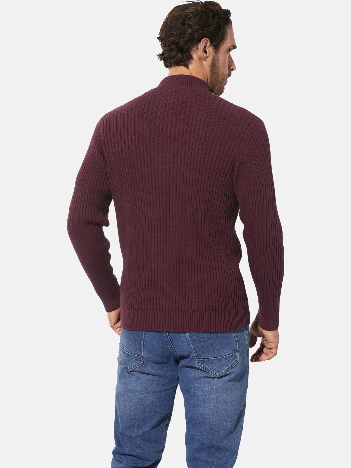 Troyer BABISTA "Pullover HERMENIO", Herren, Gr. L, rot (dunkelrot), Obermaterial: 100% Baumwolle CO., Pullover Troyer 2
