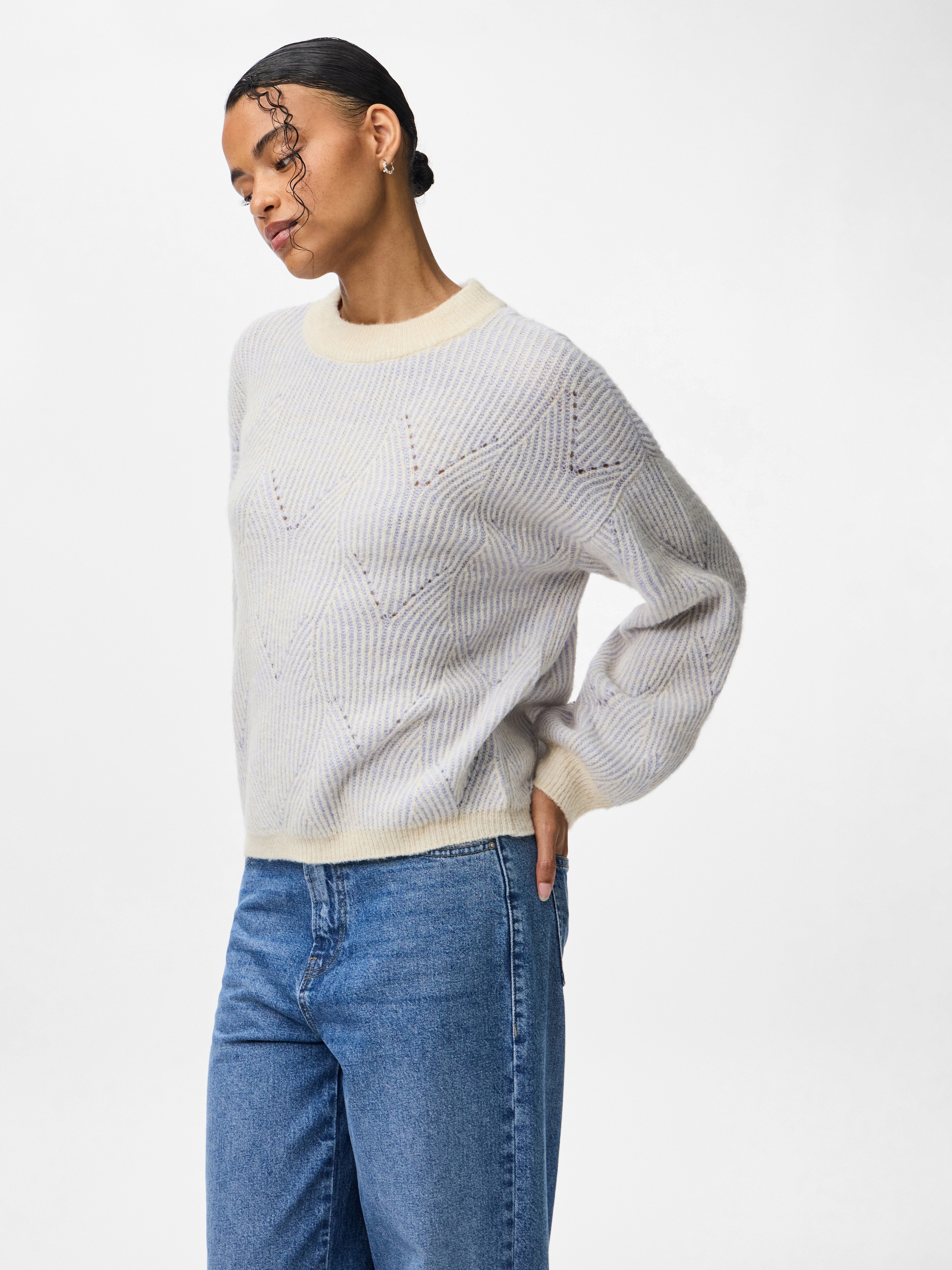 pieces Rundhalspullover "PCJENNA LS O-NECK KNIT NOOS BC" günstig online kaufen