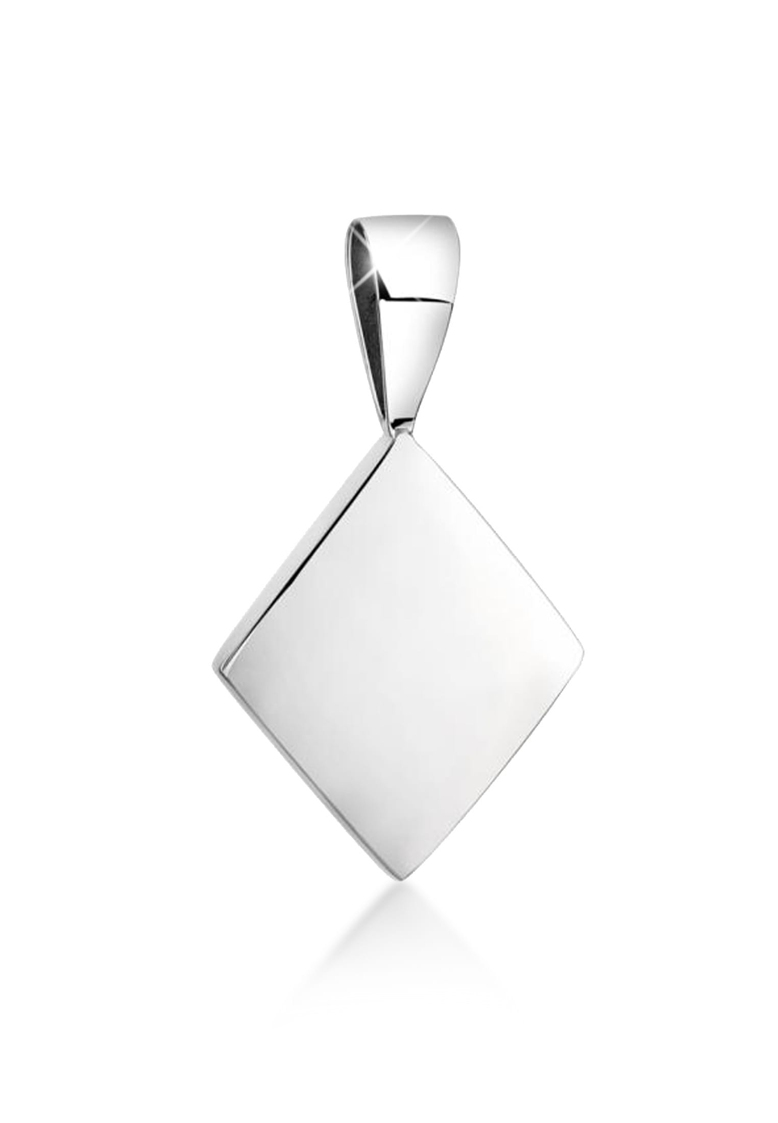 Kettenanhänger »Karo Geo Viereck Trend Minimal 925 Silber«