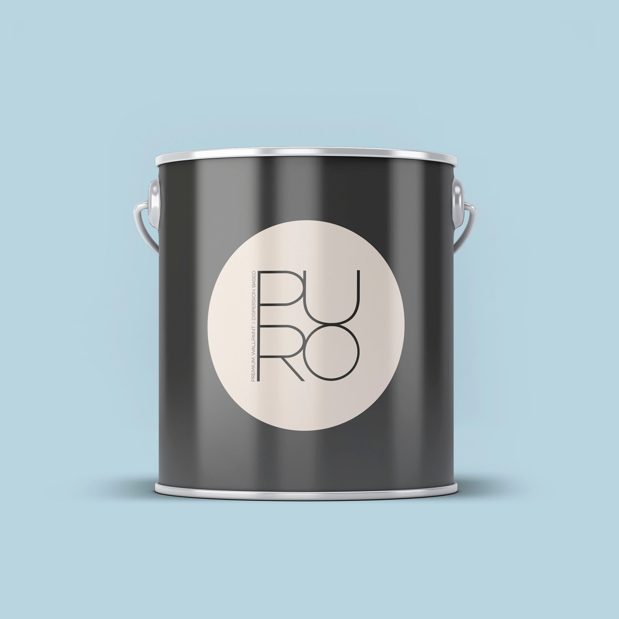 A.S. CRÉATION Wandfarbe "Premium Innenwandfarbe PURO Tuchmatt ocean blue", 2,5 l 2,5mlc3001 ocean blau, Farben, ideal für Wohnzimmer, Schlafzimmer,