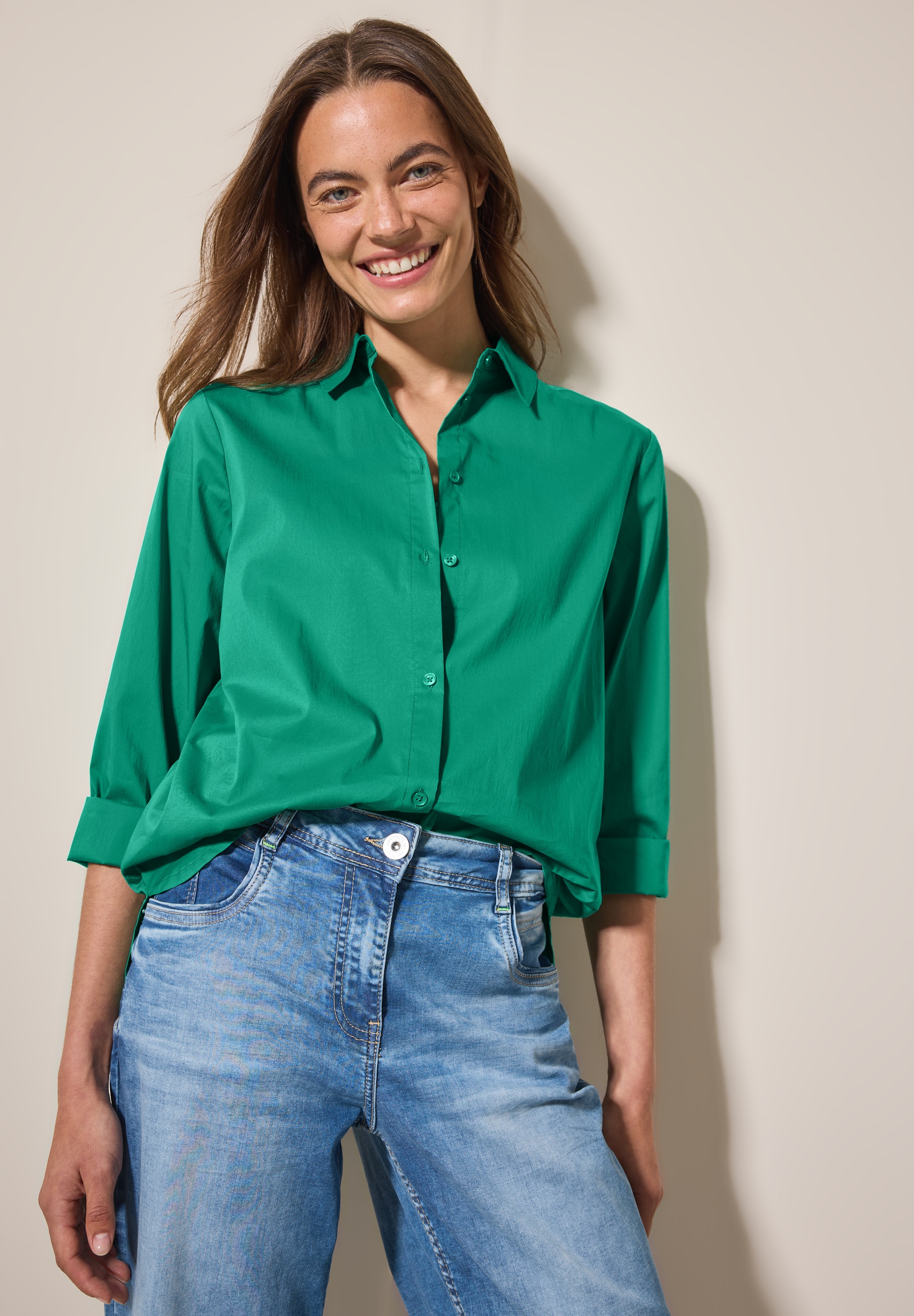 Cecil Hemdbluse im soften Baumwoll-Mix