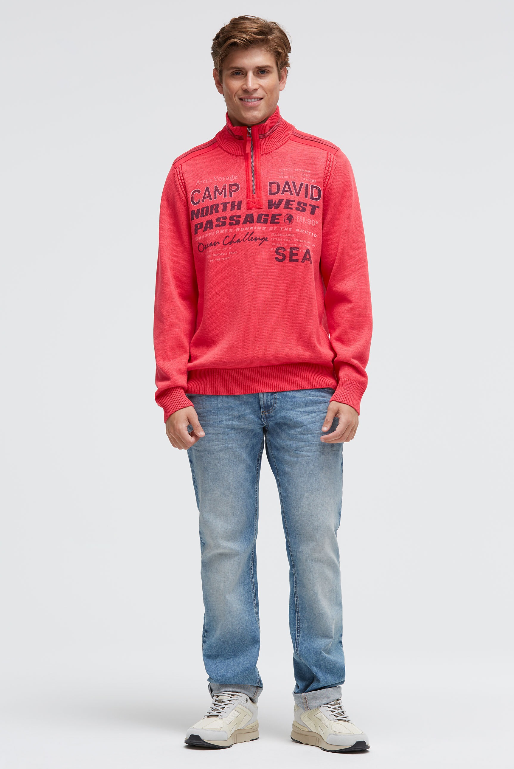 Thumbnail - CAMP DAVID Troyer aus Baumwolle