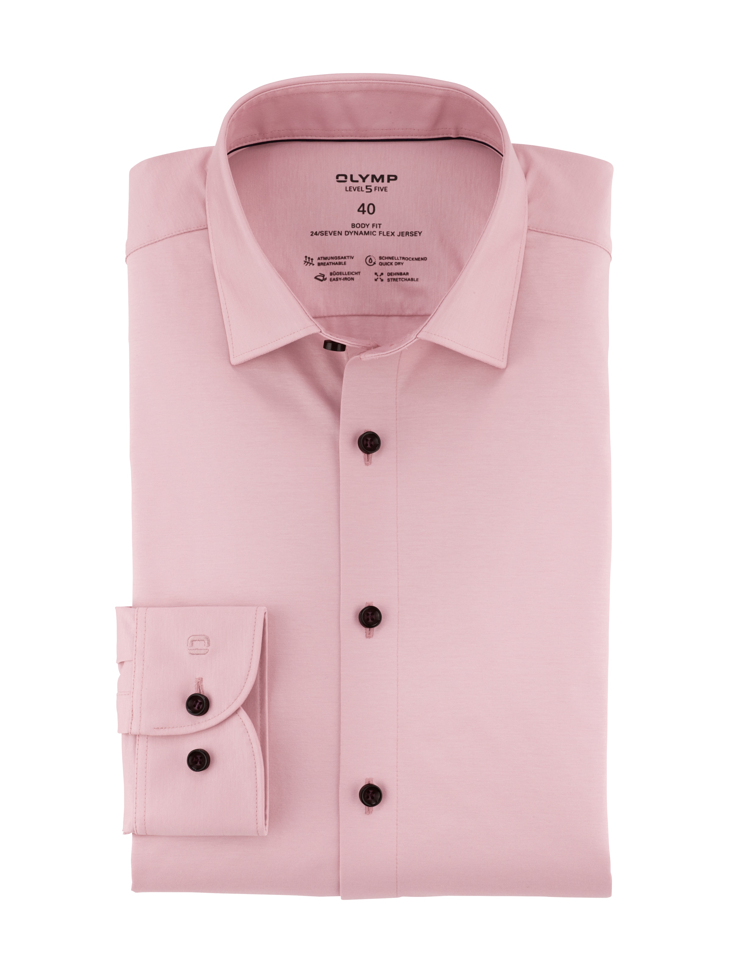 OLYMP Businesshemd »Level Five body fit Jerseyshirt«, in Jersey Qualität