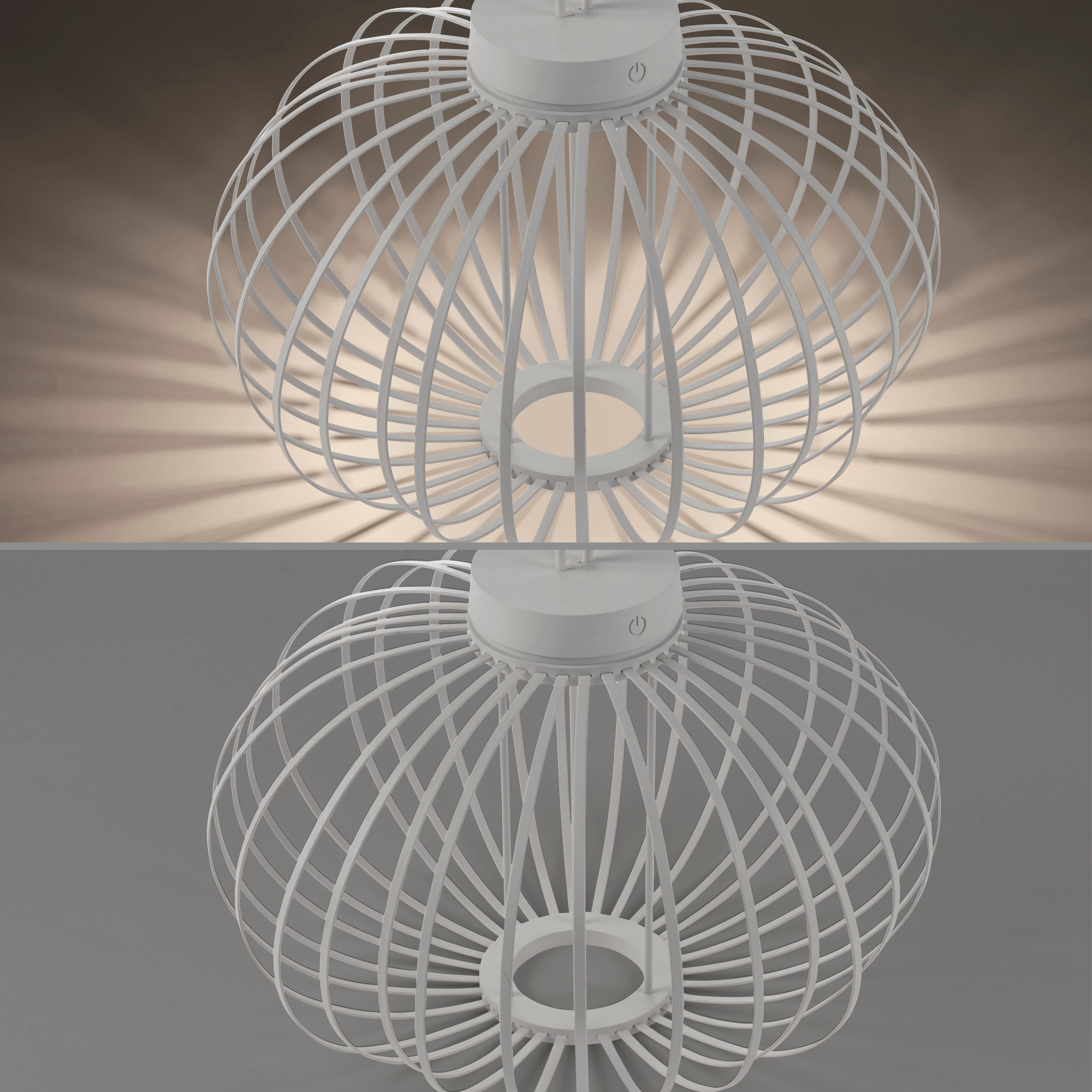 JUST LIGHT Pendelleuchte »AKUBA«, 1 flammig, Leuchtmittel LED-Modul | LED fest integriert, Akkuleuchte