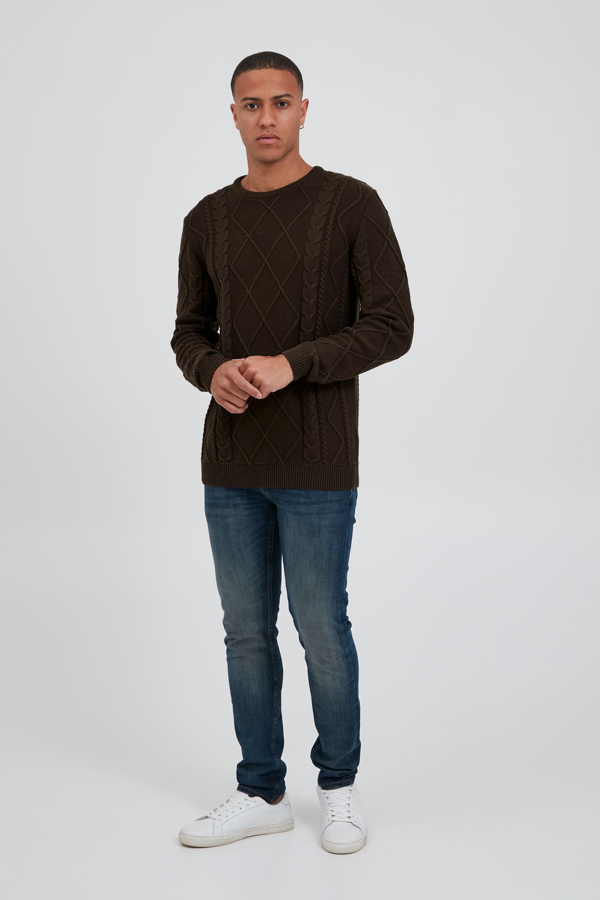 !Solid Strickfleece-Pullover »Strickpullover SDTerence«