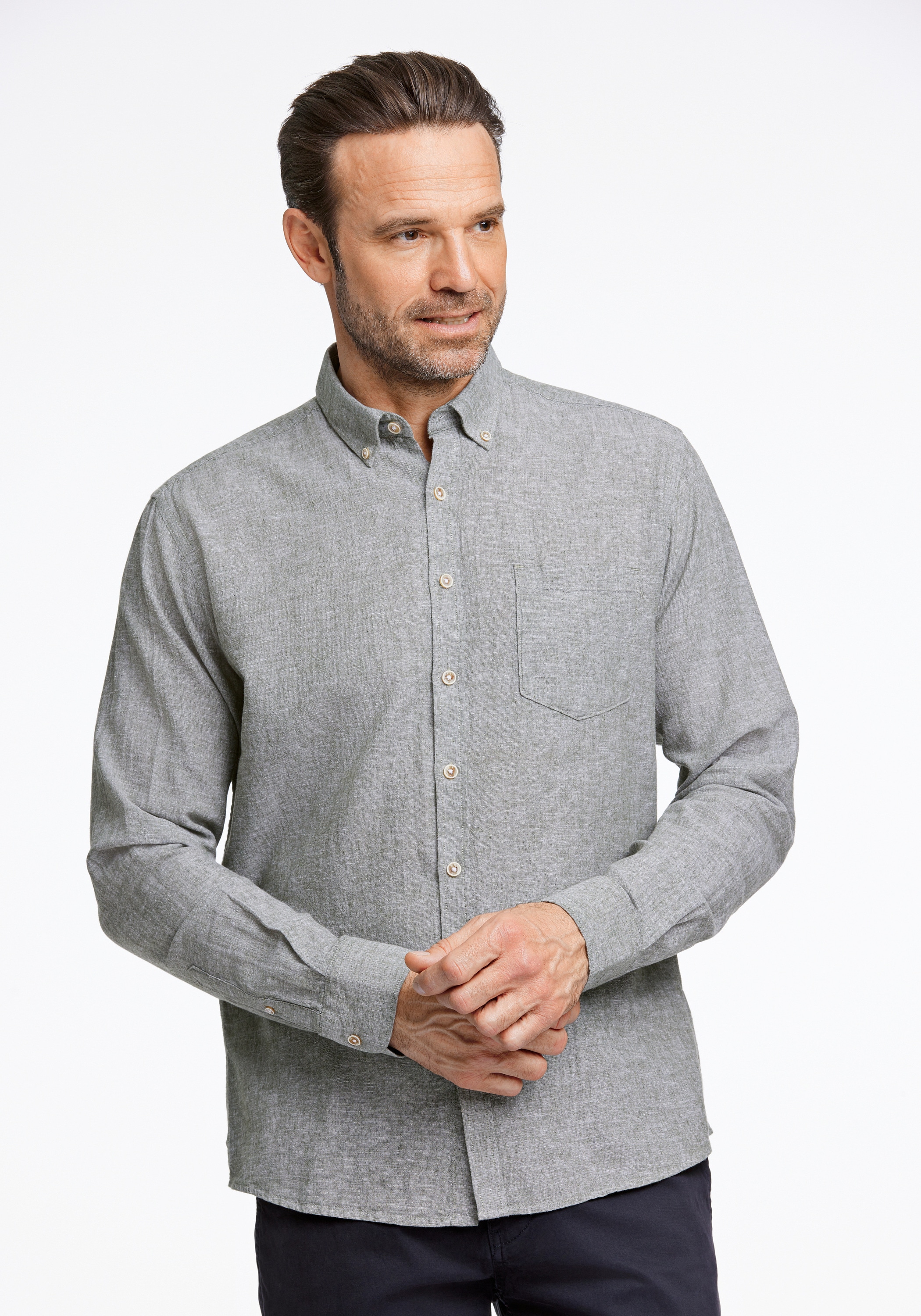 JACK’S Leinenhemd "Leinenhemd (Langarm) Regular Fit"