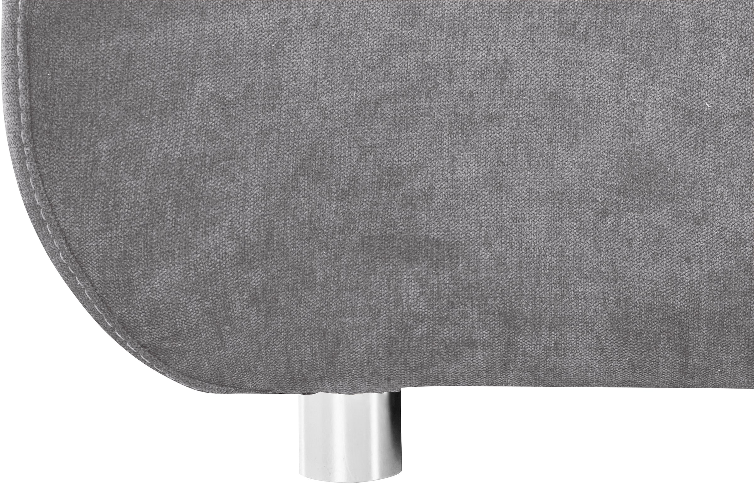 INOSIGN Ecksofa »Imola, elegant und modern, aktuelle Steppung im Sitz, bequem, L-Form«, frei im Raum stellbar, wahlweise mit Bettfunktion und Bettkasten