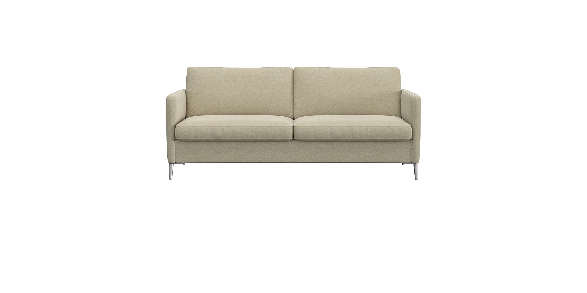 FLEXLUX 2,5-Sitzer "Fiore, super Sitzkomfort durch Kaltschaum im Sitz" schmale Armlehnen, Füße Alu