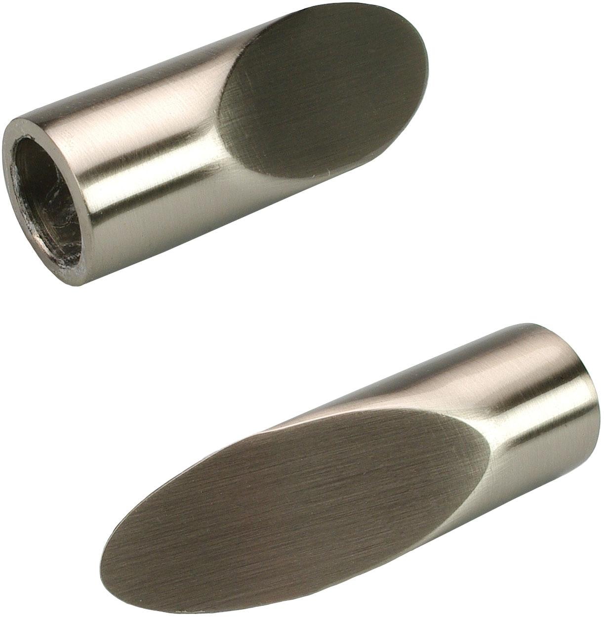 Liedeco Gardinenstangen-Endstück "Cut", (Set, 2 St.), für Gardinenstangen Ø 16 mm