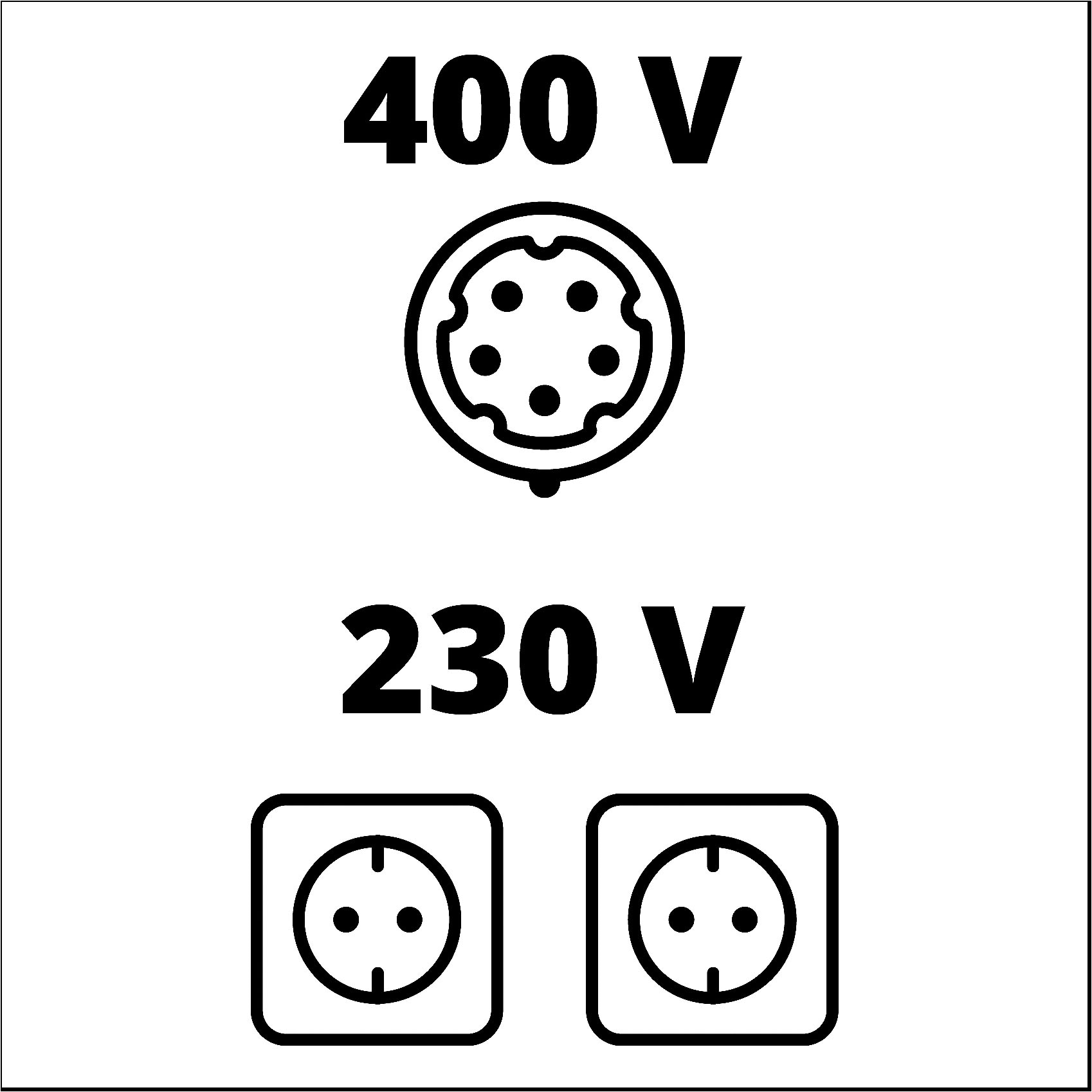 Einhell Stromerzeuger »TC-PG 8000«, mit 2 230-V-Steckdosen und 400-V-Anschluss