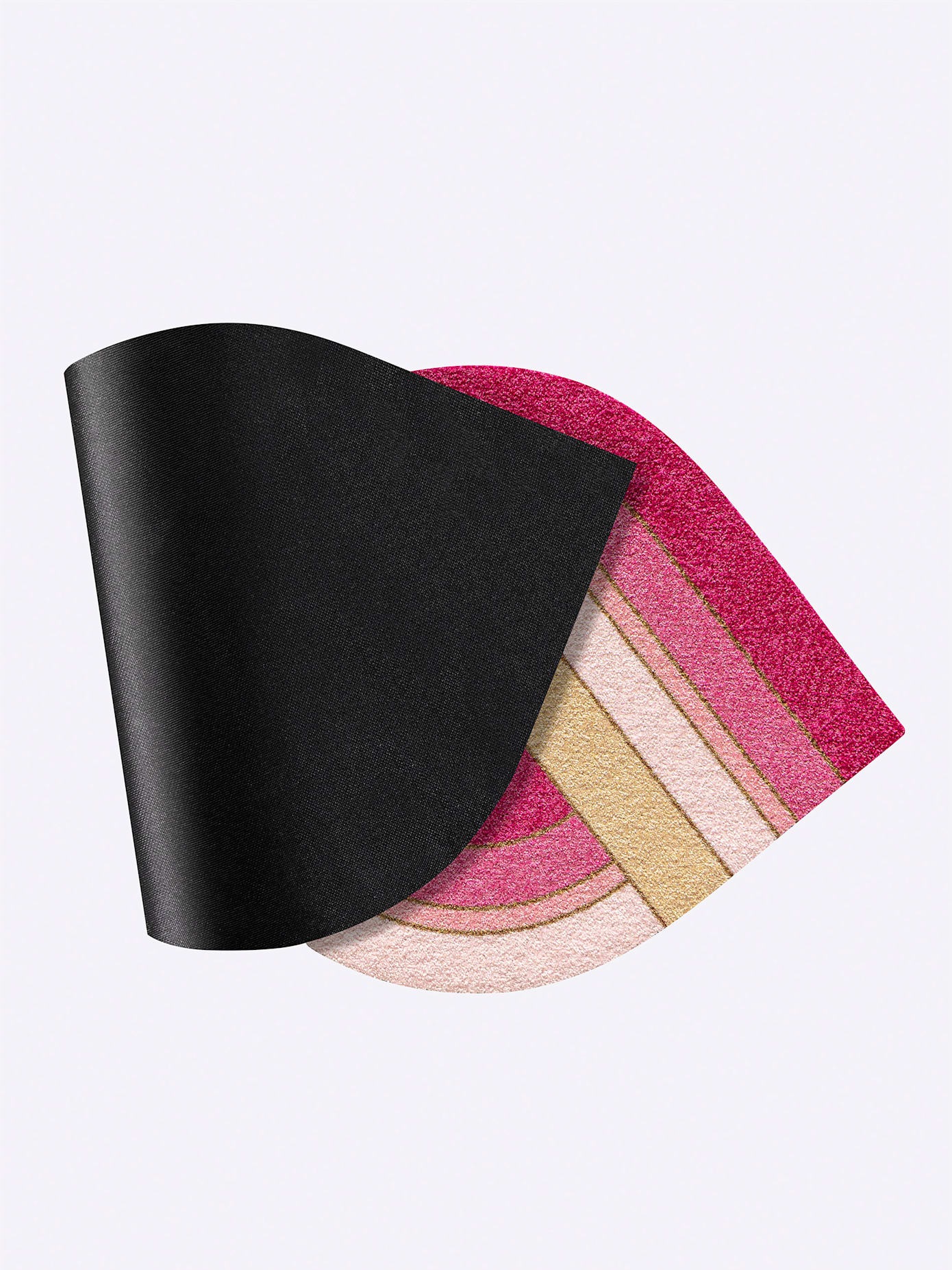 Fußmatte SALONLOEWE Gr. 1, pink, rosé, B:75cm H:7mm L:100cm, Kunstfaser, Polyamid, Teppiche, Fußmatte 2
