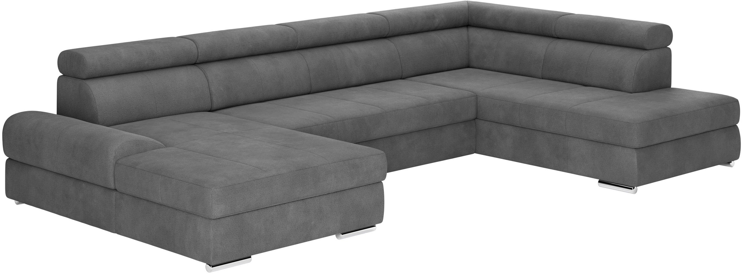 Thumbnail - sit&more Wohnlandschaft "U-Form" mit verstellbaren Kopfteilen, wahlweise mit Bettfunktion