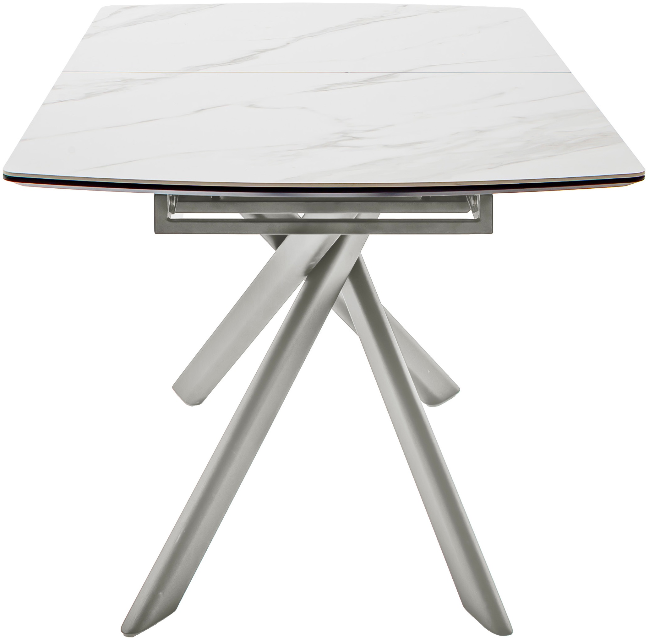 MCA furniture Esstisch »VANINO Auszugtisch 180-230 cm marmoriert«, (1 St.), Keramik,Edelstahl,Synchronauszug,ausziehbar,8-10 Personen