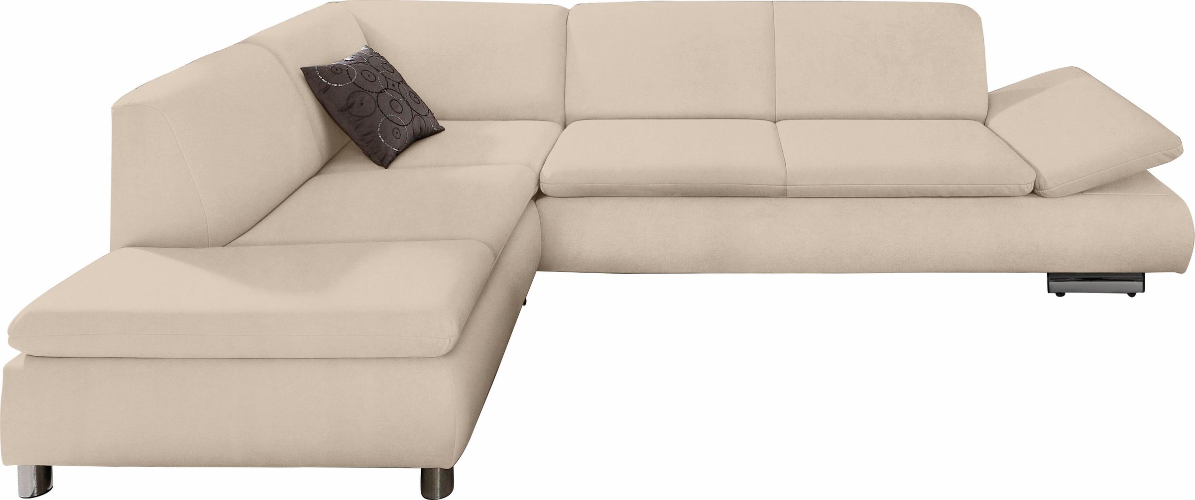 Max Winzer® Ecksofa »Toulouse«, mit klappbaren Armlehnen, Breite 237 cm